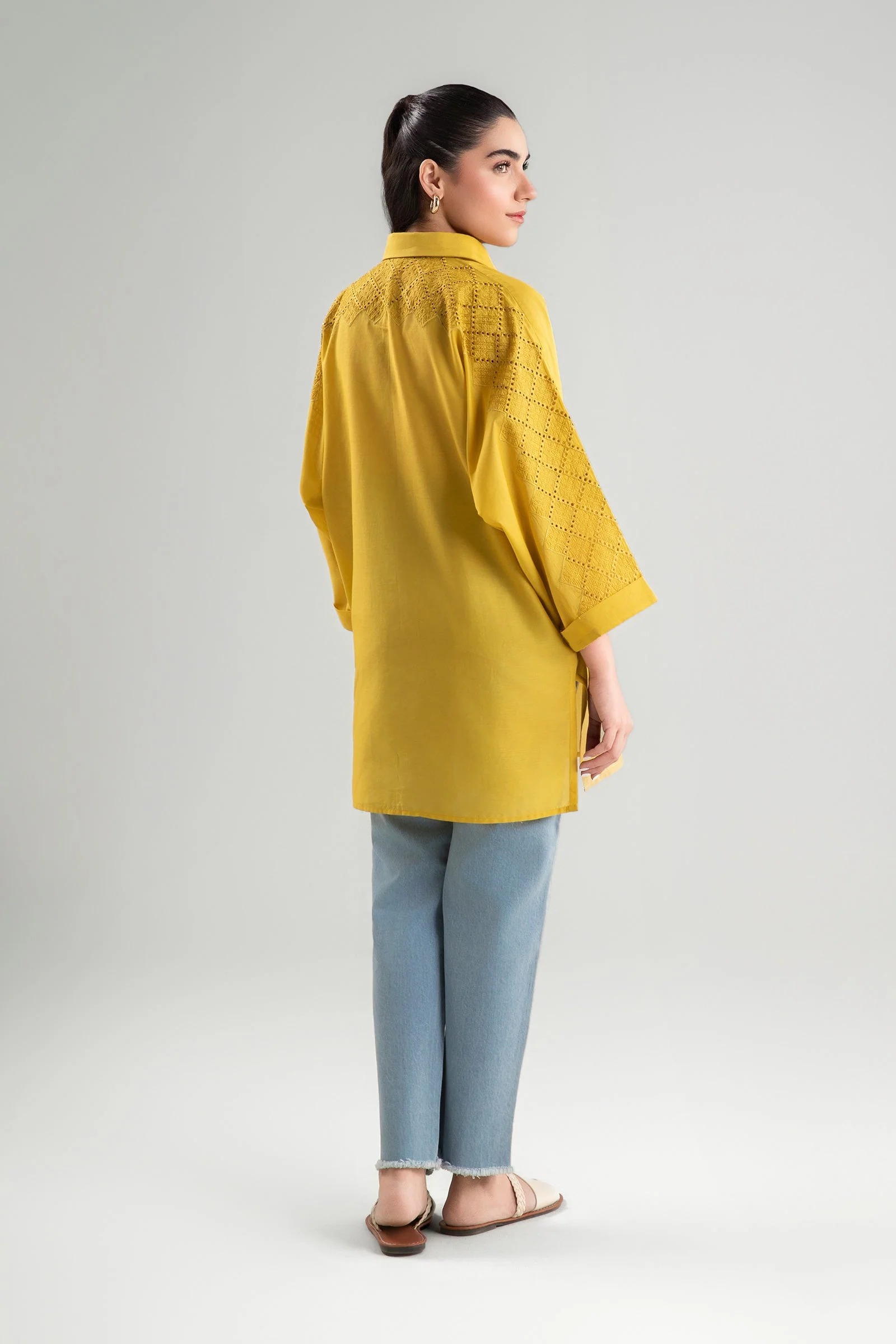 Dyed Lawn Shirt - Image 4