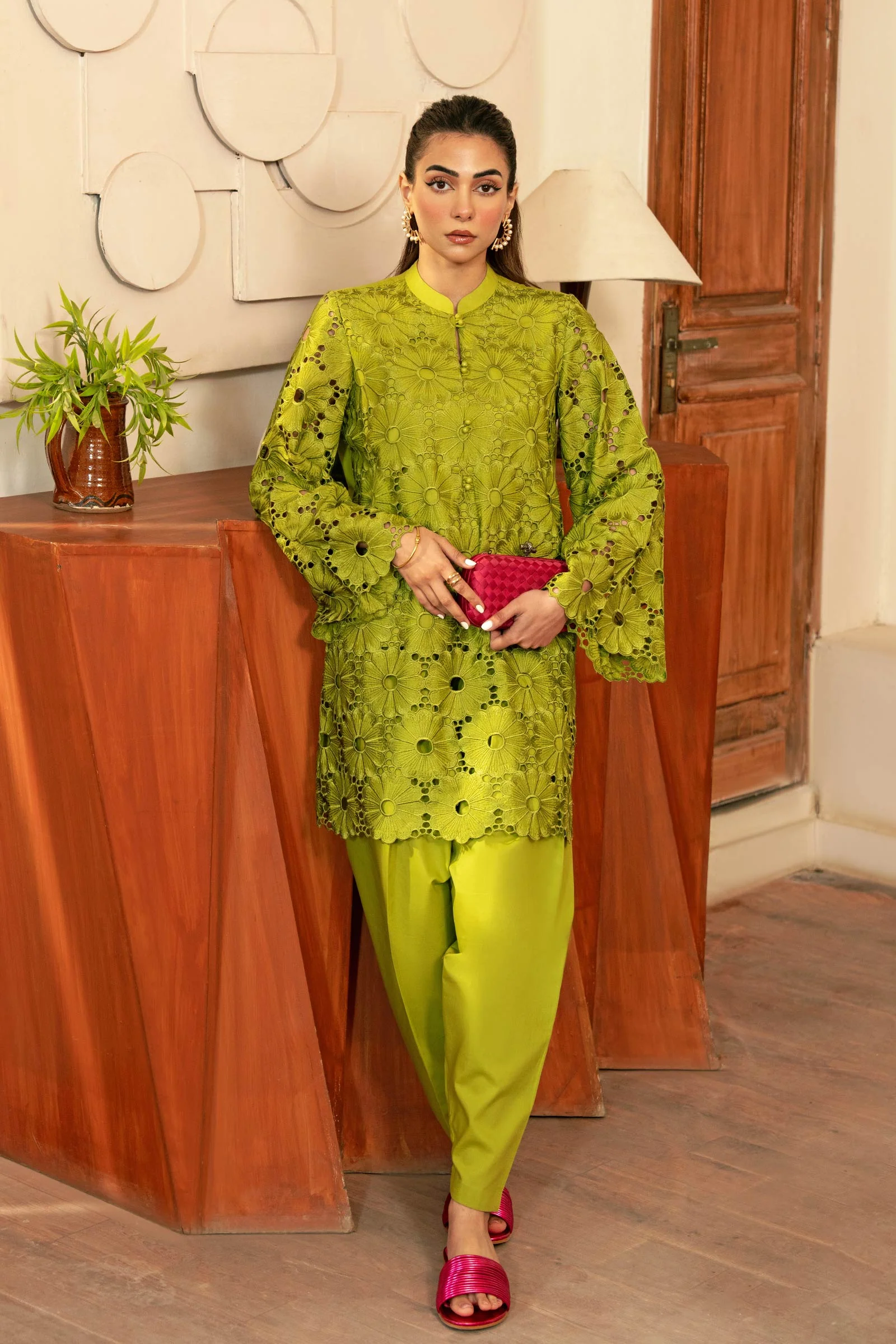 2 Pc Embroidered Lawn Suit - Image 3