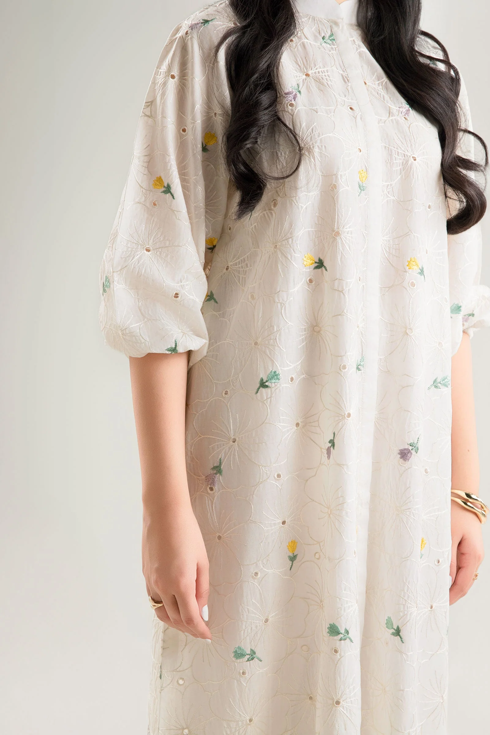 Embroidered Lawn Dress - Image 4