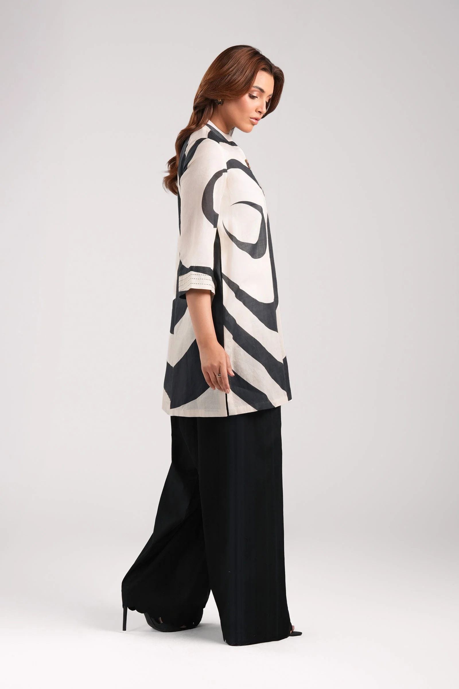 Printed Slub Lawn Shirt - Image 6
