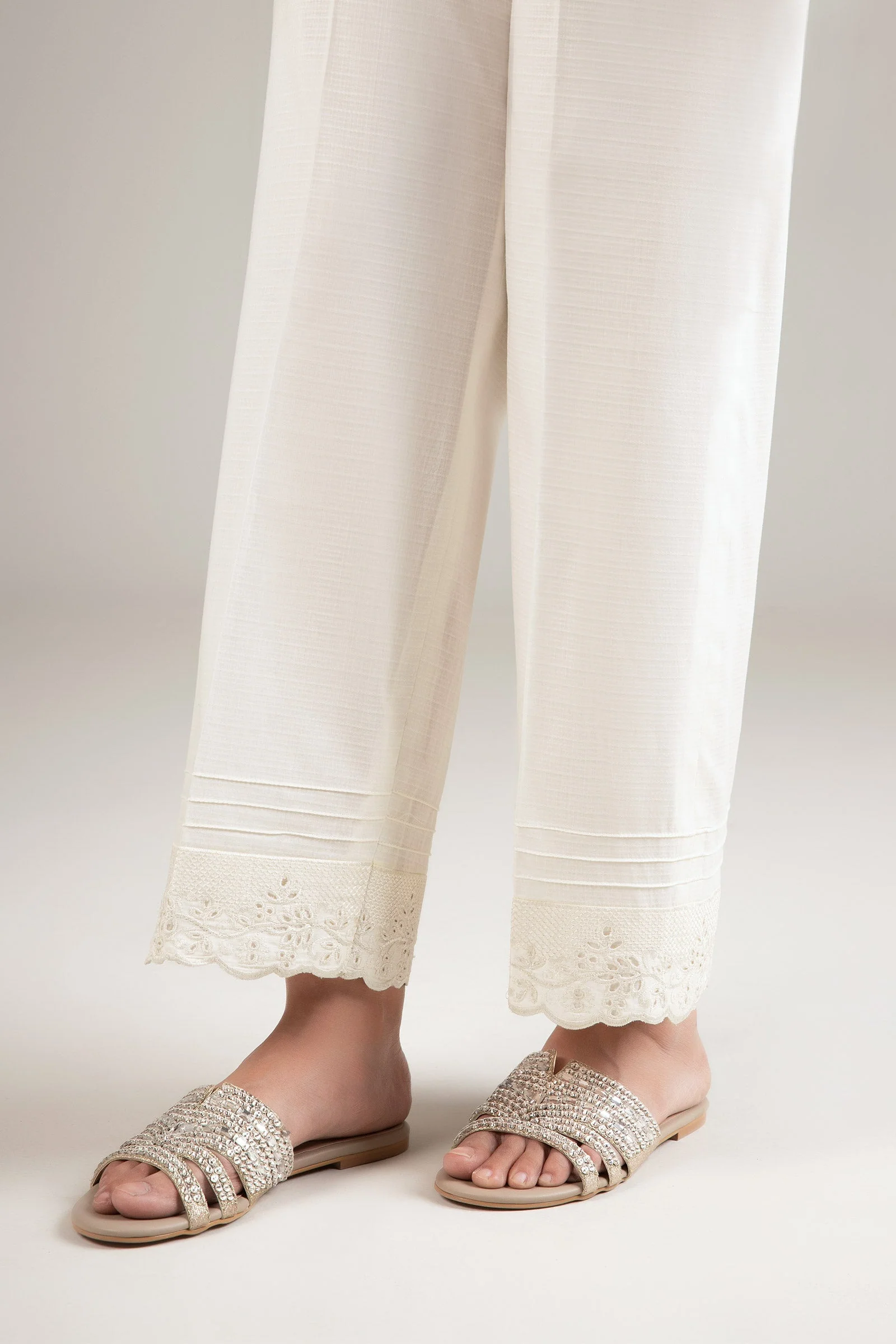 Embroidered Dobby Trouser - Image 2
