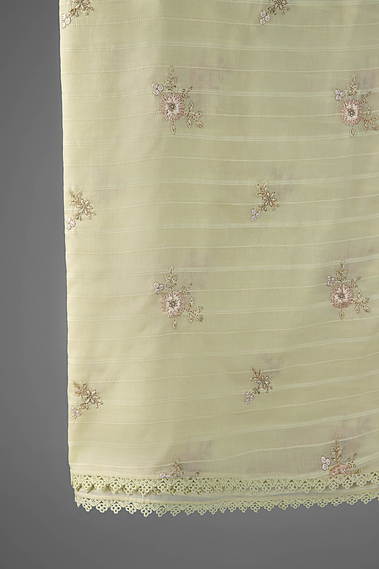 Embroidered Textured Voile Dupatta - Image 5