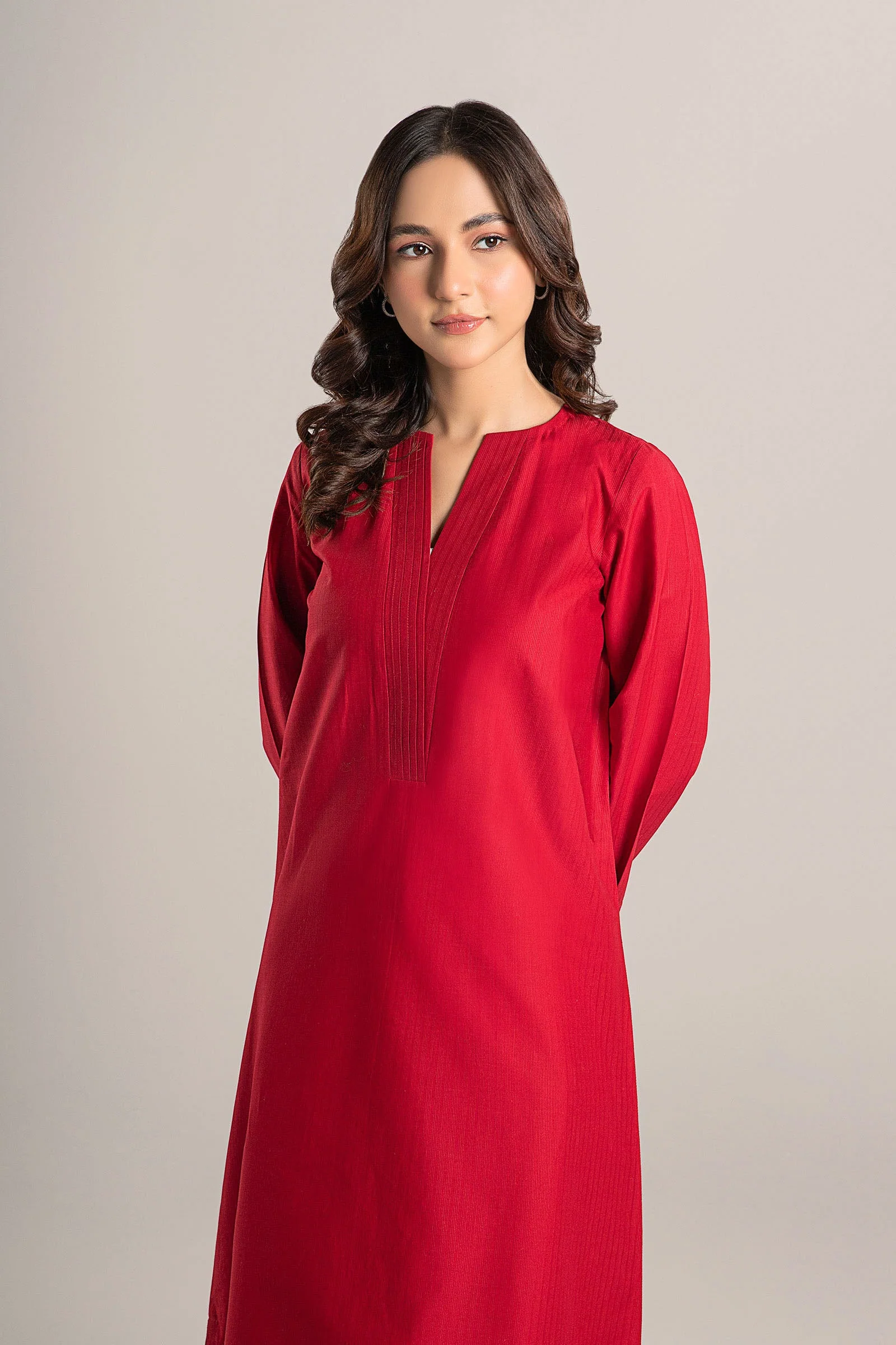 Dyed Self Pinstripe Shirt - Image 4