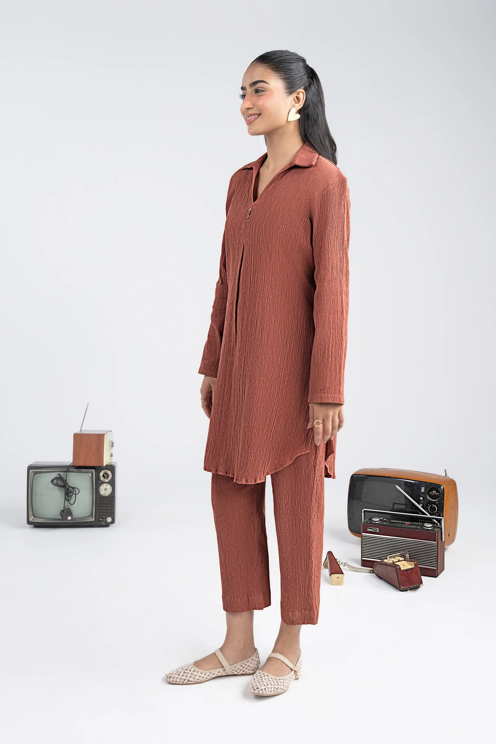 2 Pc Dyed Seersucker Suit - Image 6