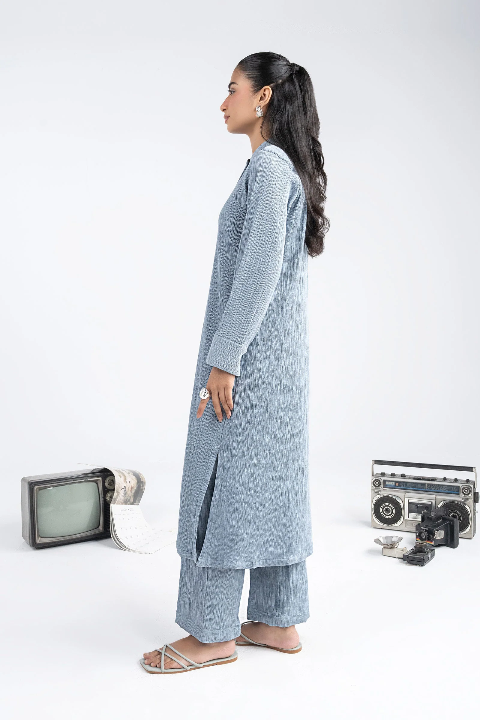 2 Pc Dyed Seersucker Suit - Image 7