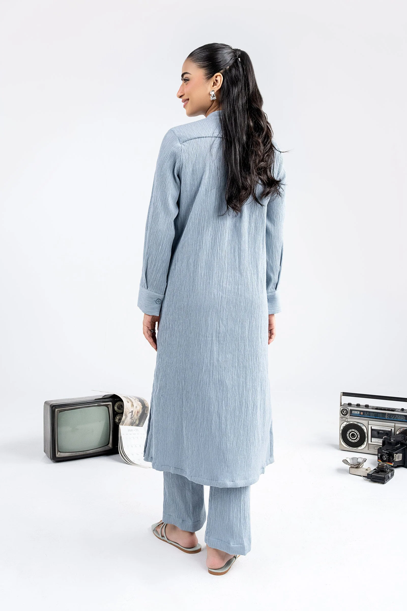 2 Pc Dyed Seersucker Suit - Image 8