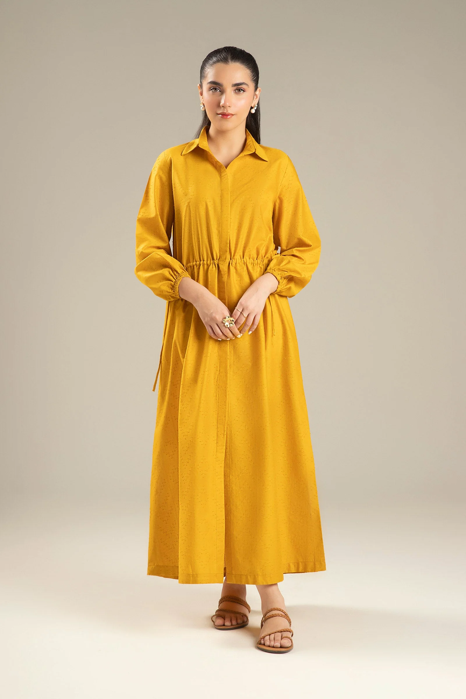 Dyed Textured Dress - Image 2
