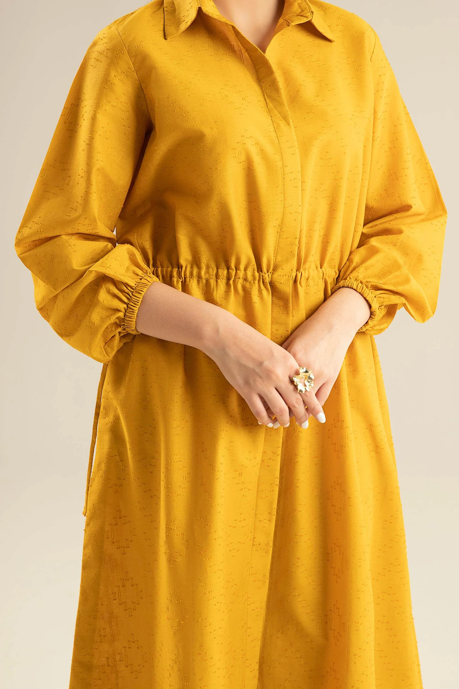 Dyed Textured Dress - Image 4
