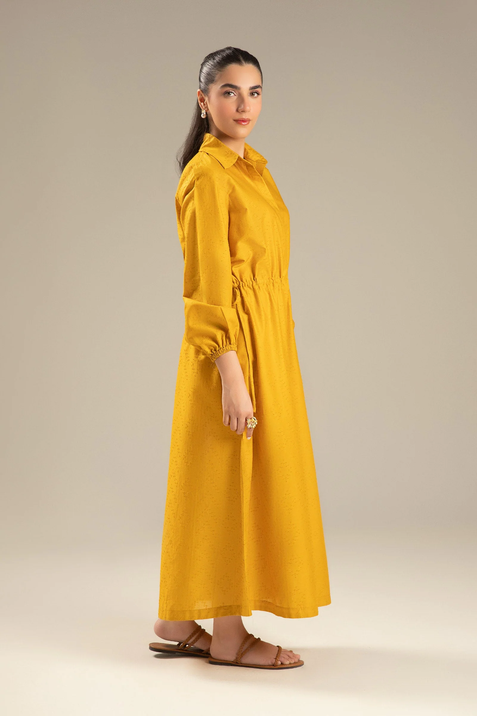 Dyed Textured Dress - Image 5