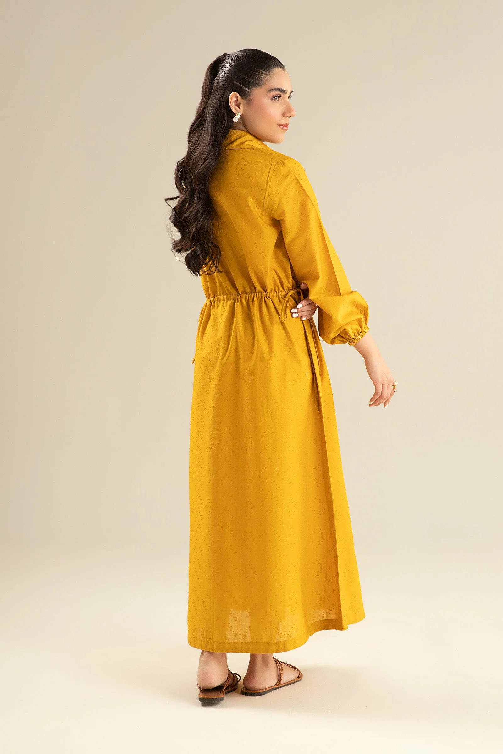 Dyed Textured Dress - Image 6