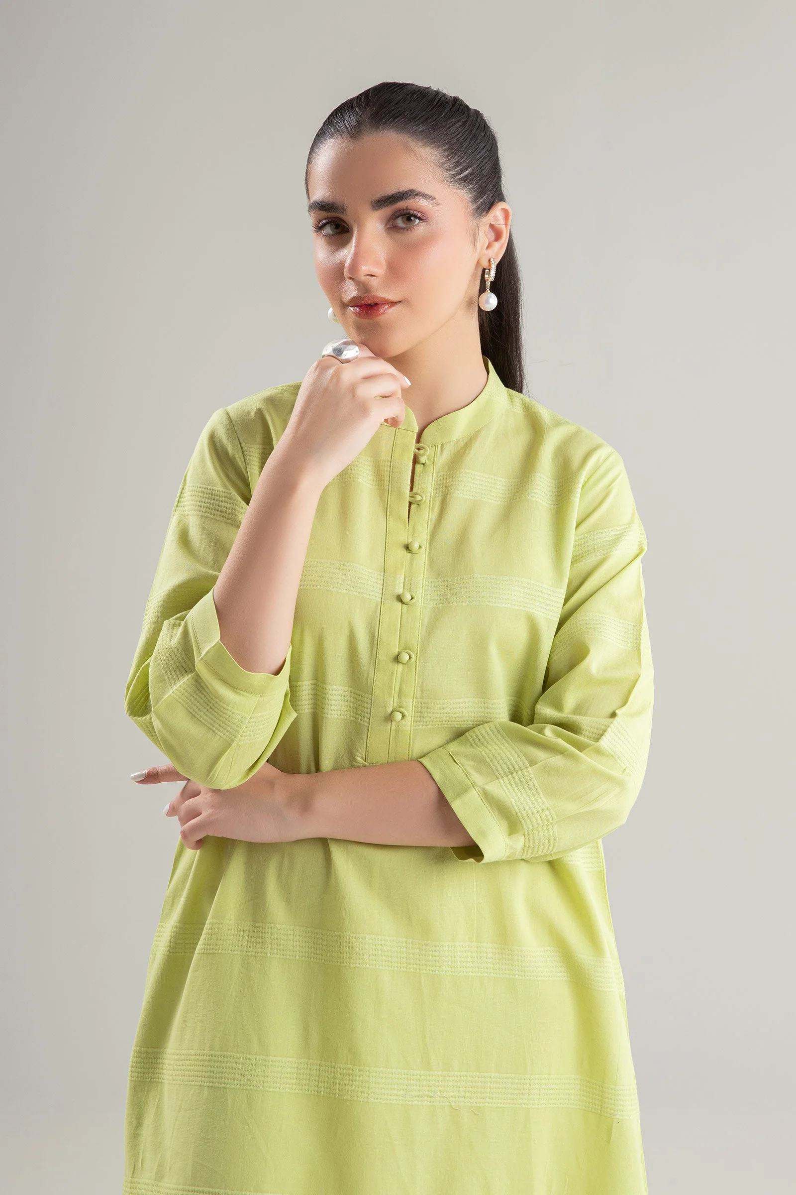 Dyed Textured Tunic - Image 2