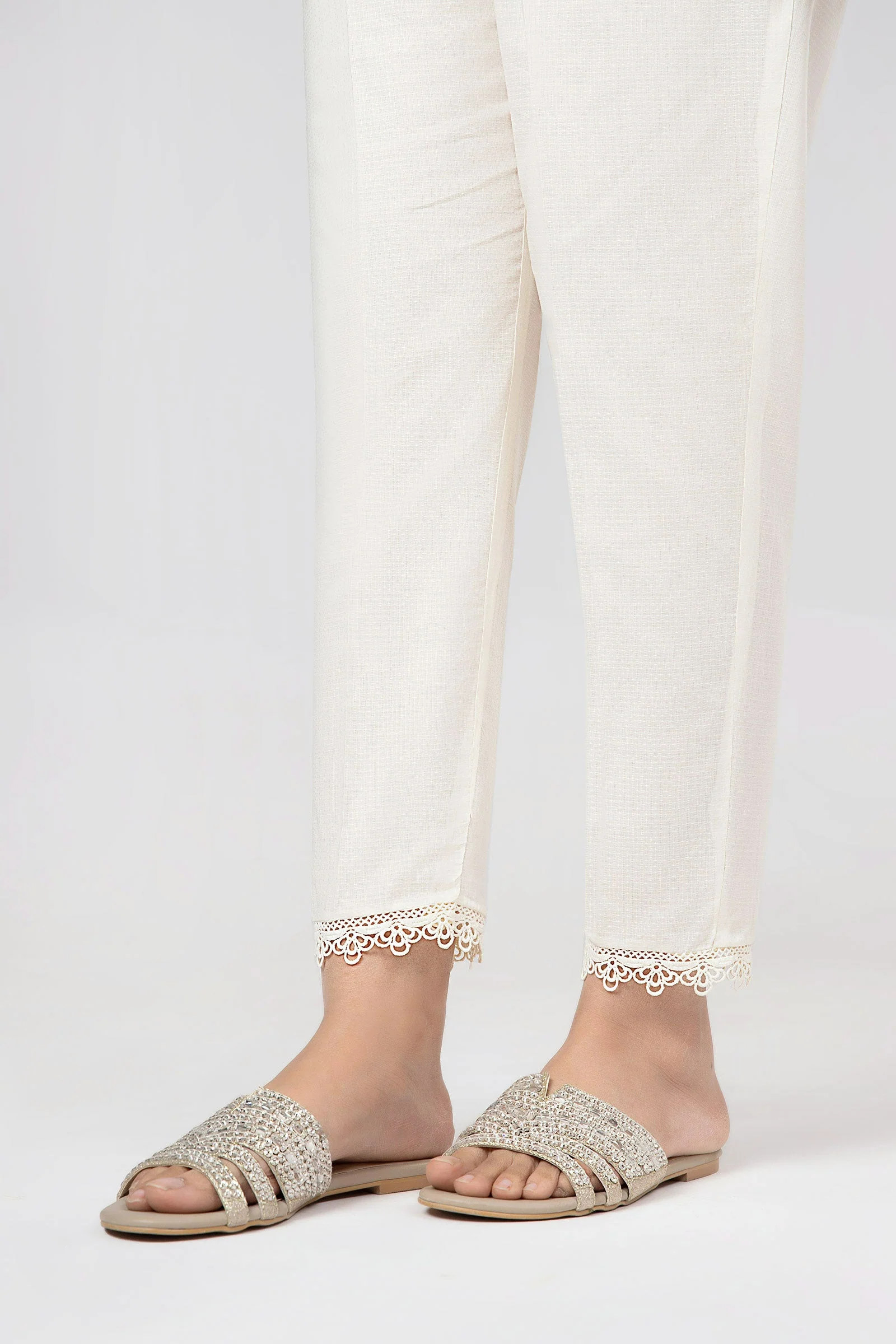 Dyed Viscose Trouser - Image 2