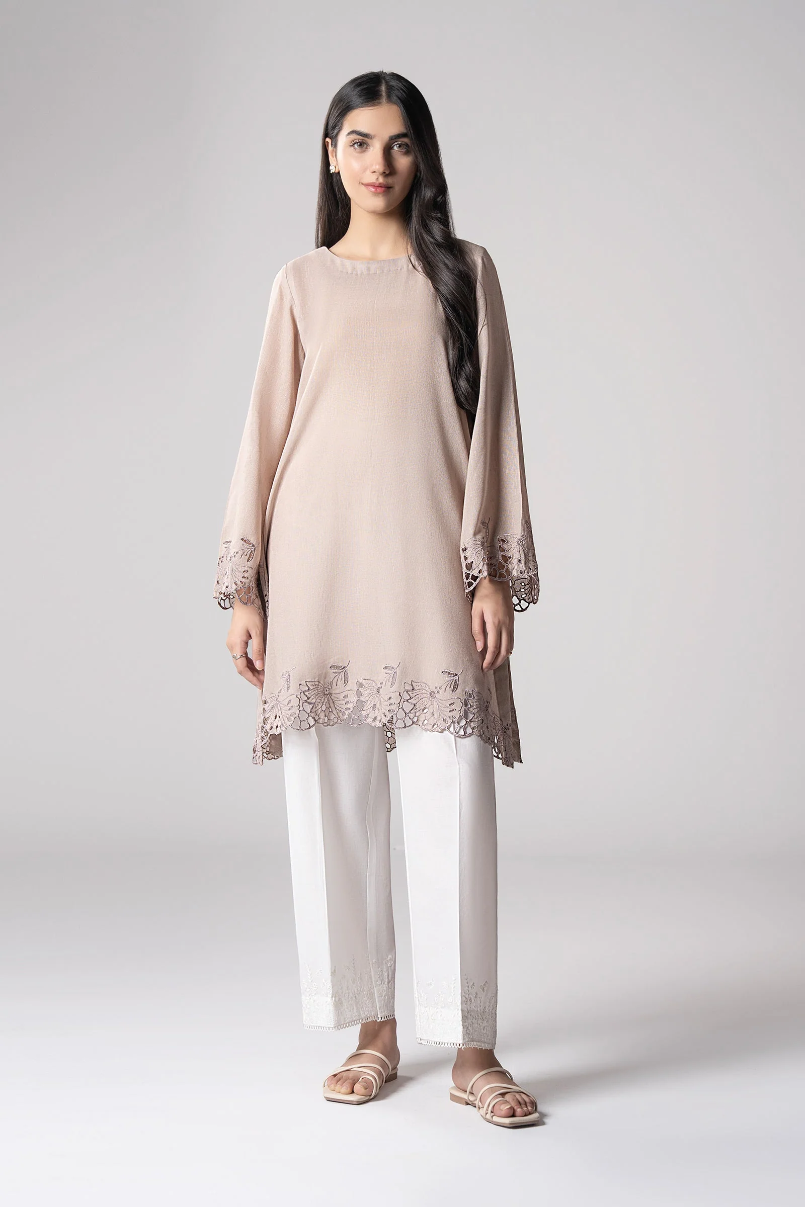 Embroidered Karandi Shirt