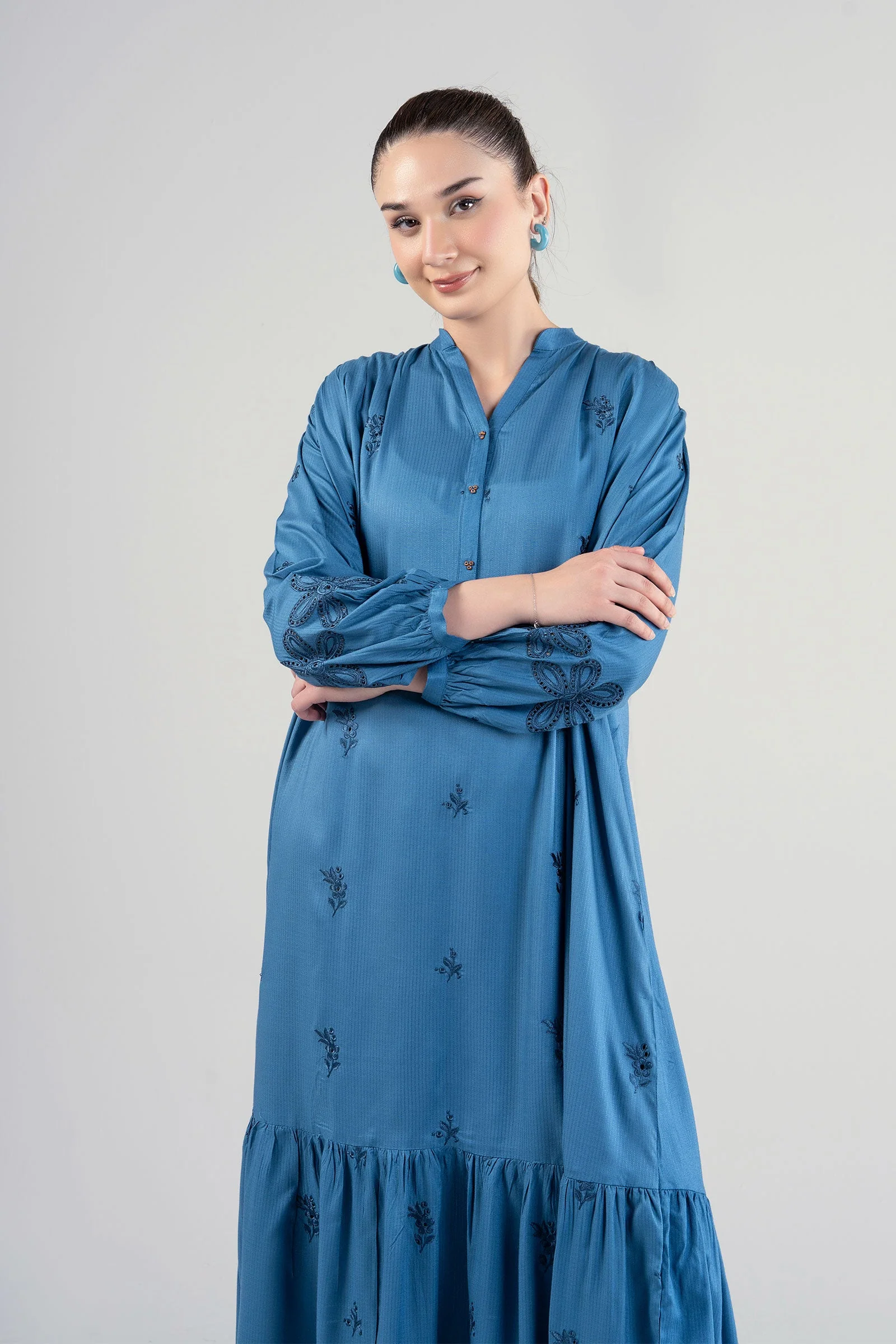 Embroidered Ripstop Dress - Image 2