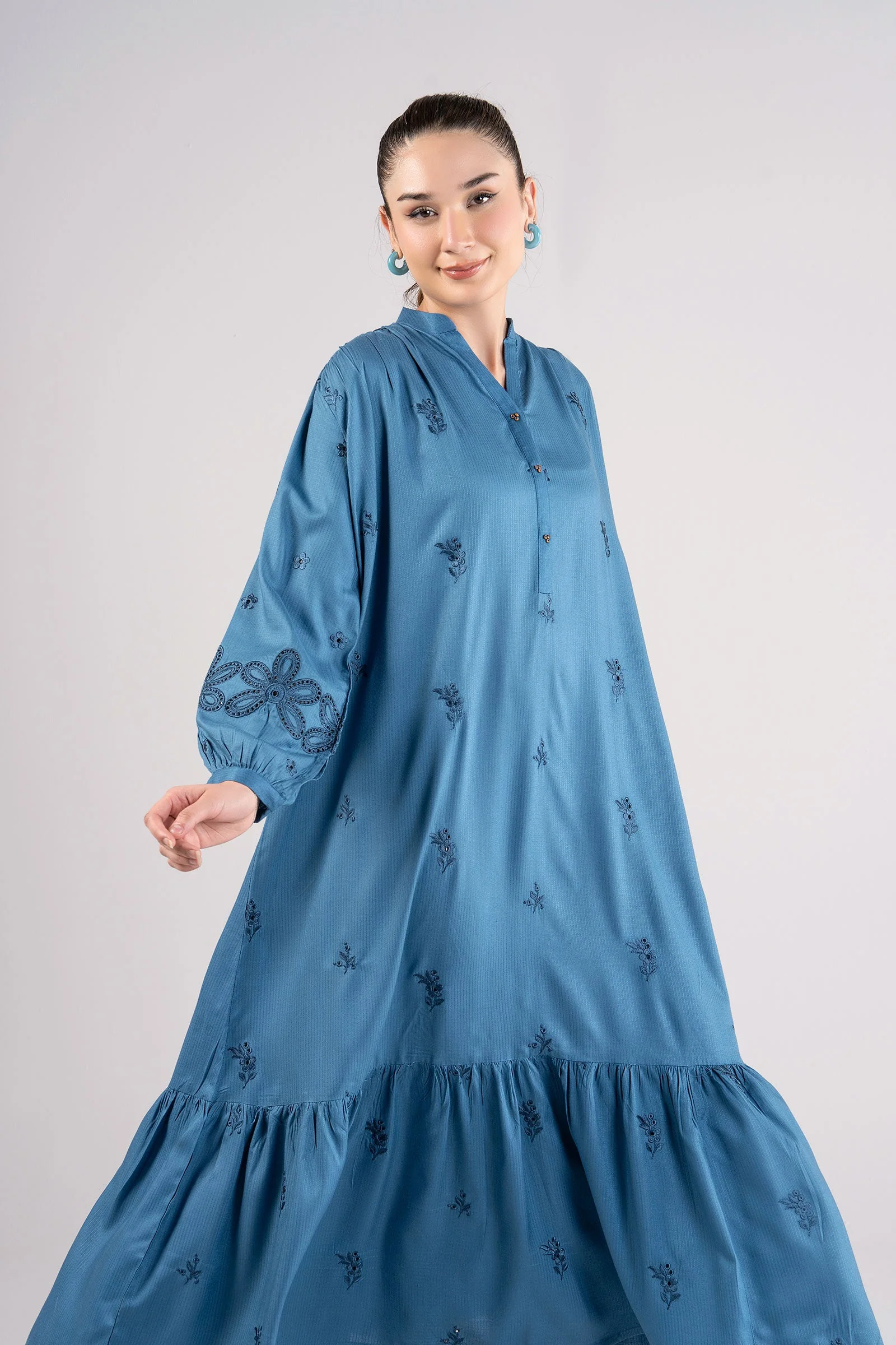 Embroidered Ripstop Dress - Image 3