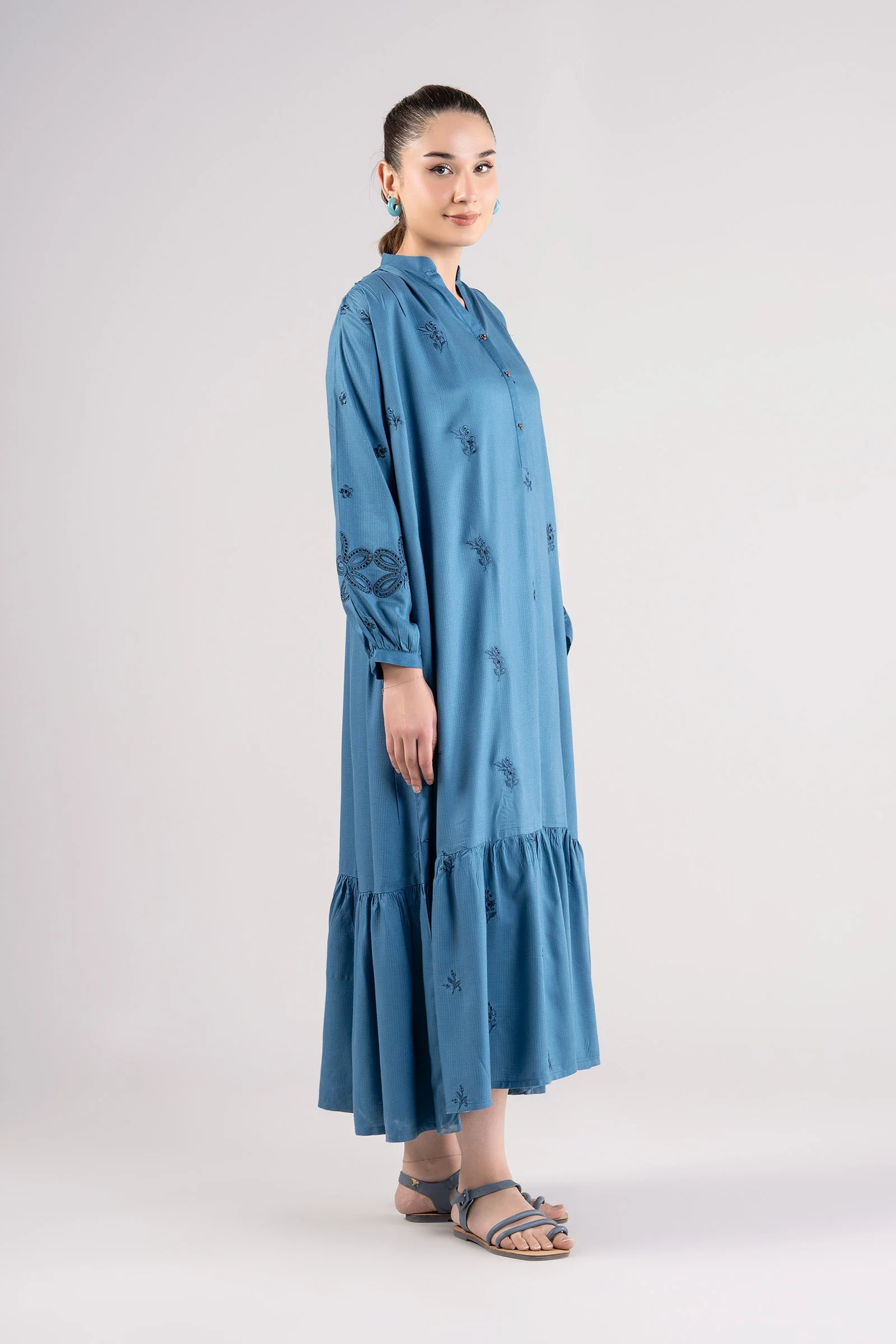 Embroidered Ripstop Dress - Image 4
