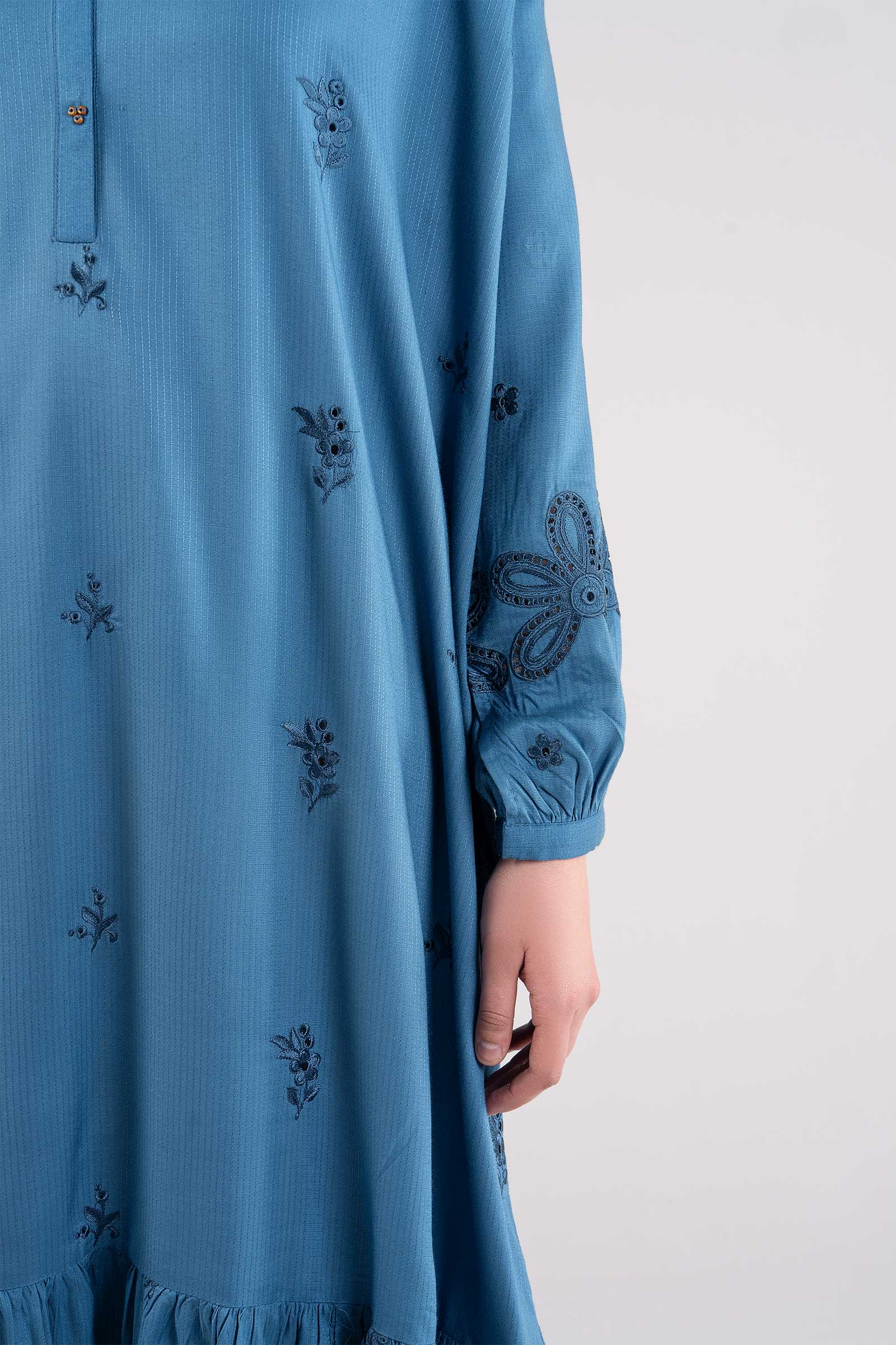 Embroidered Ripstop Dress - Image 5
