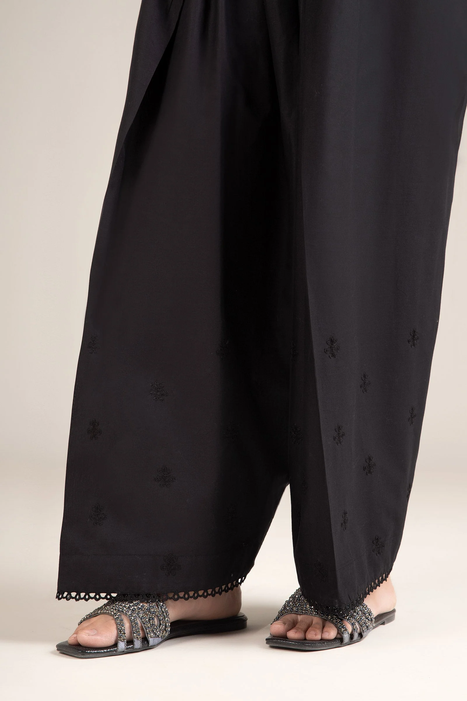 Embroidered Cambric Shalwar - Image 2