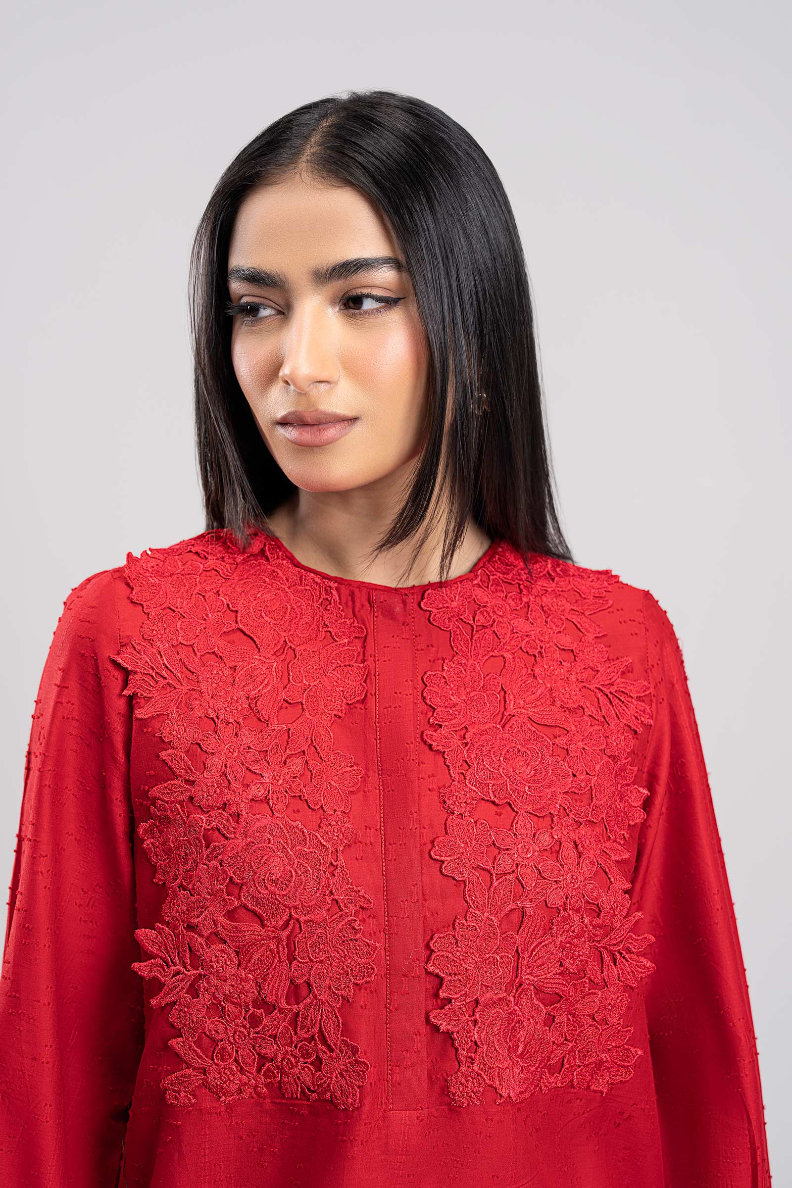 Embroidered Textured Shirt - Image 2