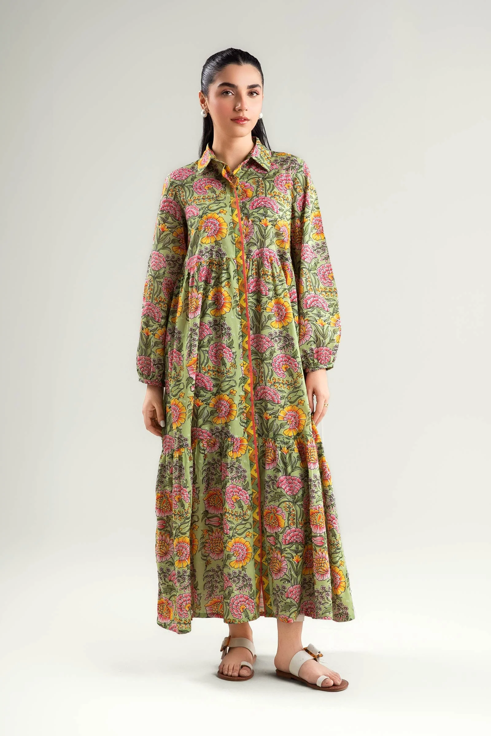 Printed Brochia Dress - Image 2