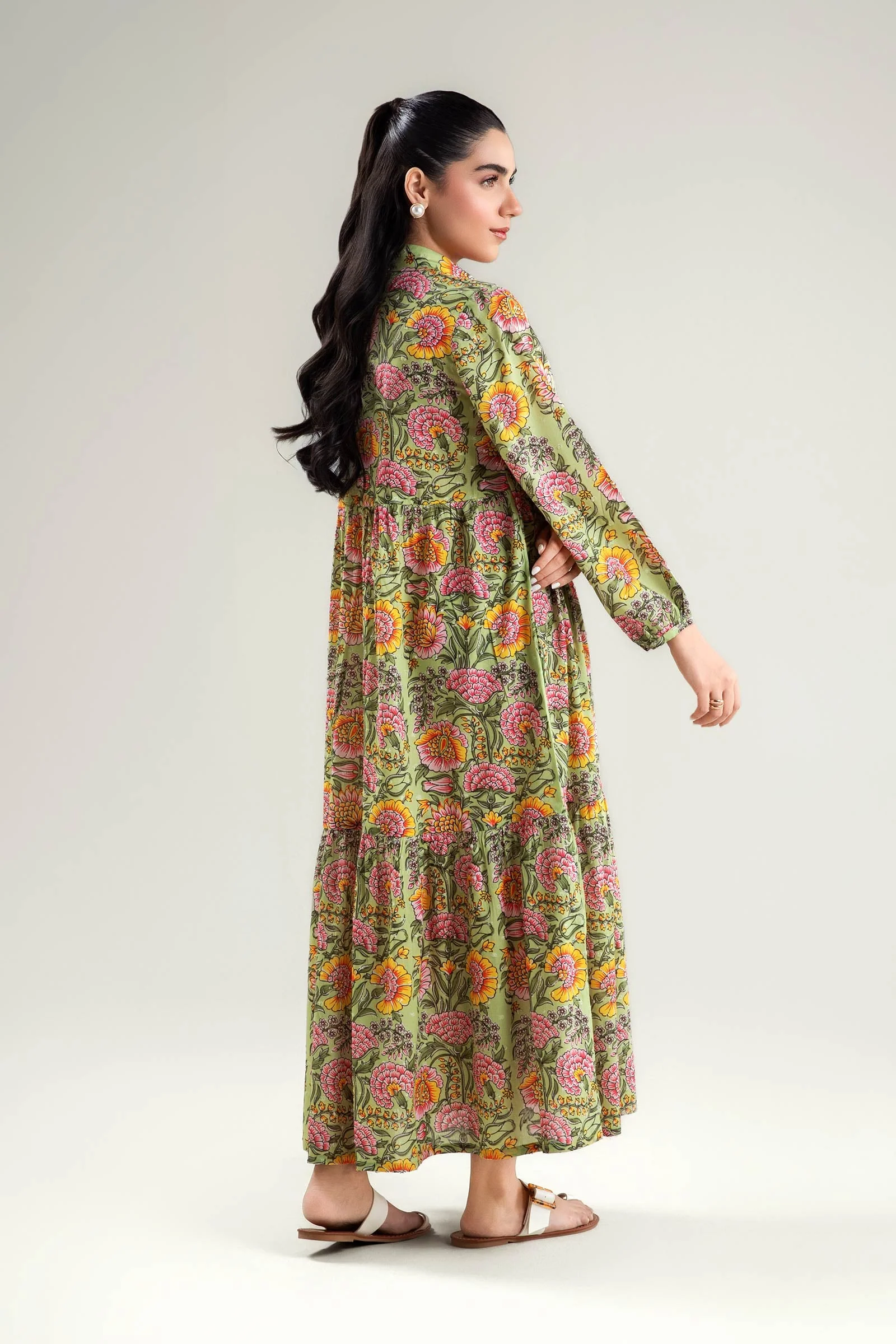 Printed Brochia Dress - Image 5