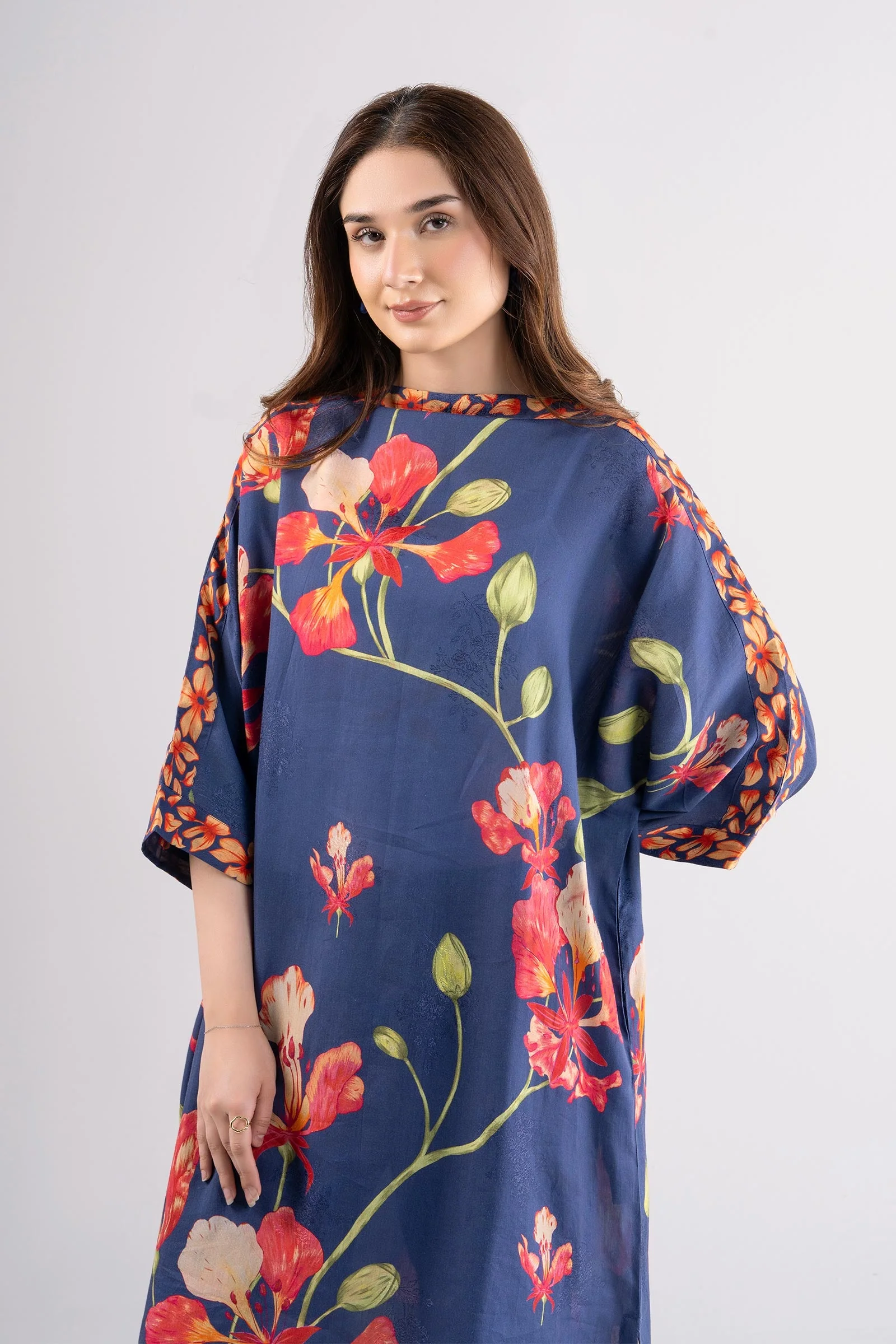 Printed Jacquard Viscose Tunic - Image 2