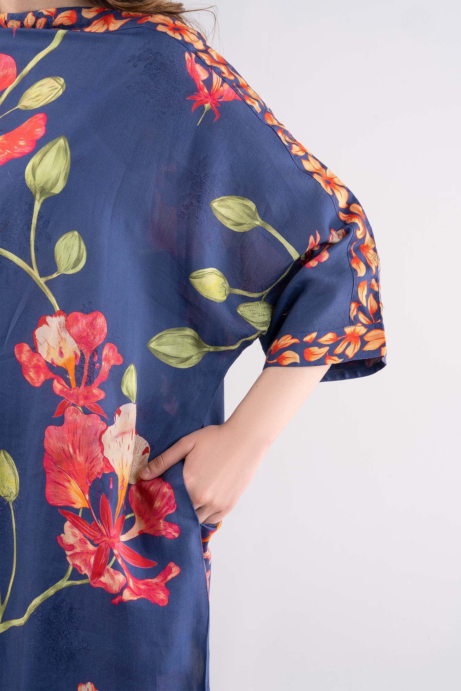 Printed Jacquard Viscose Tunic - Image 3