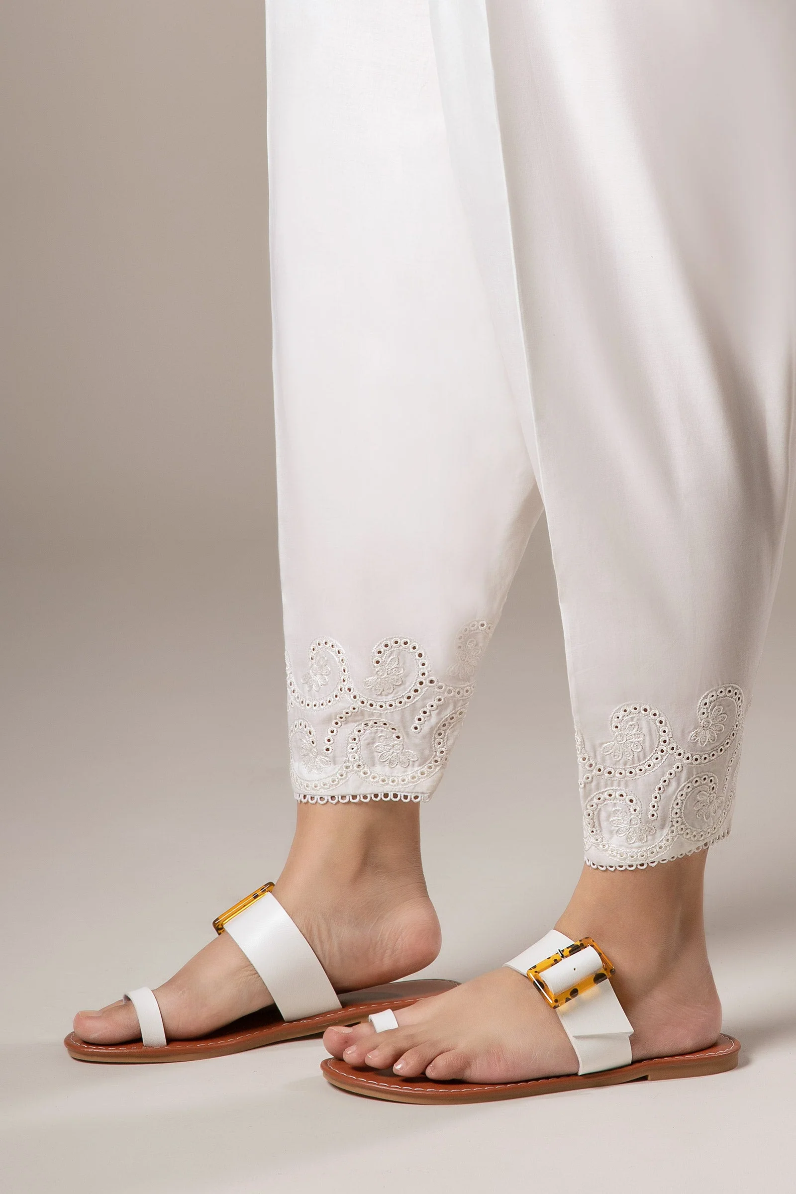 Embroidered Cambric Shalwar - Image 2