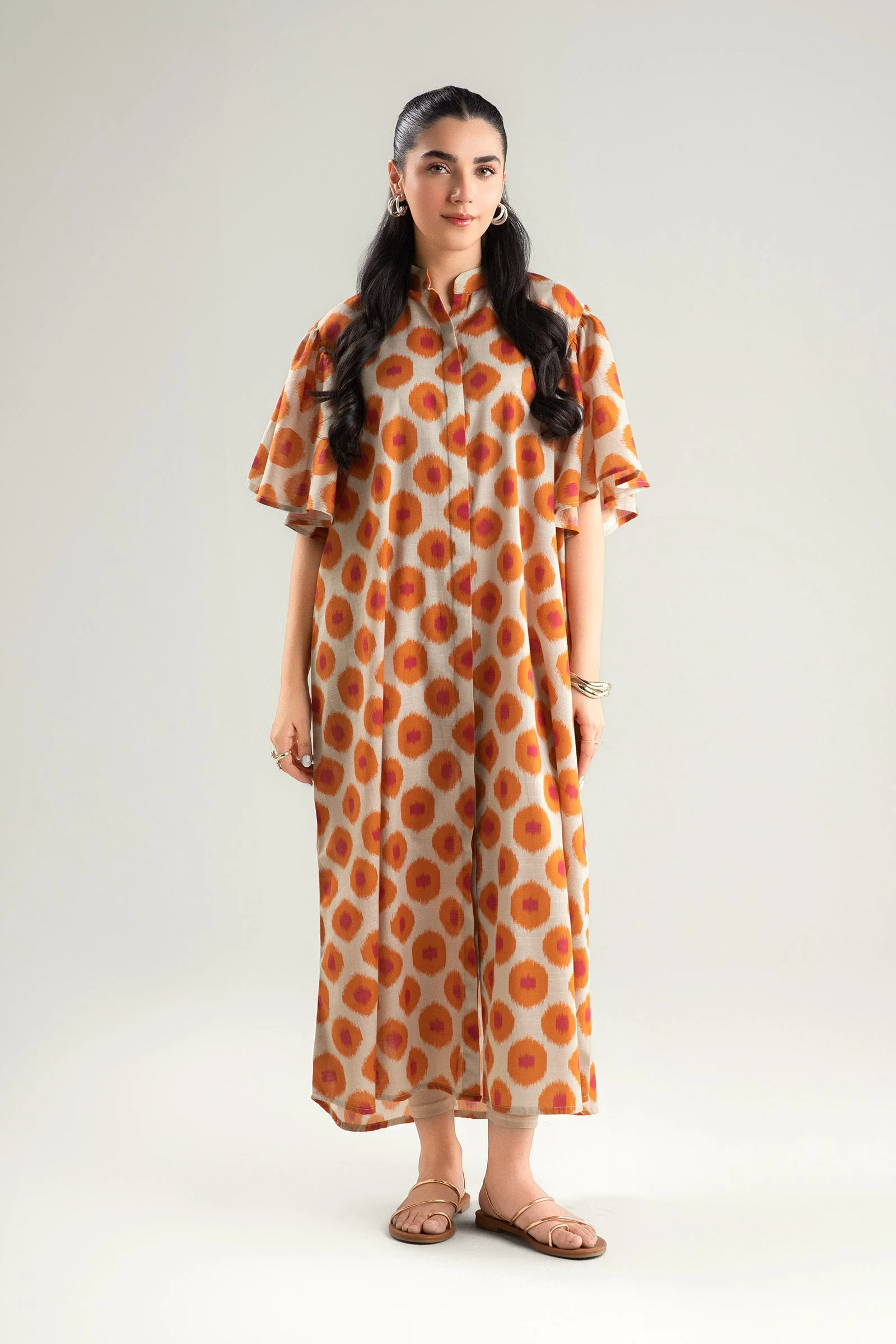 Printed Slub Lawn Tunic - Image 2