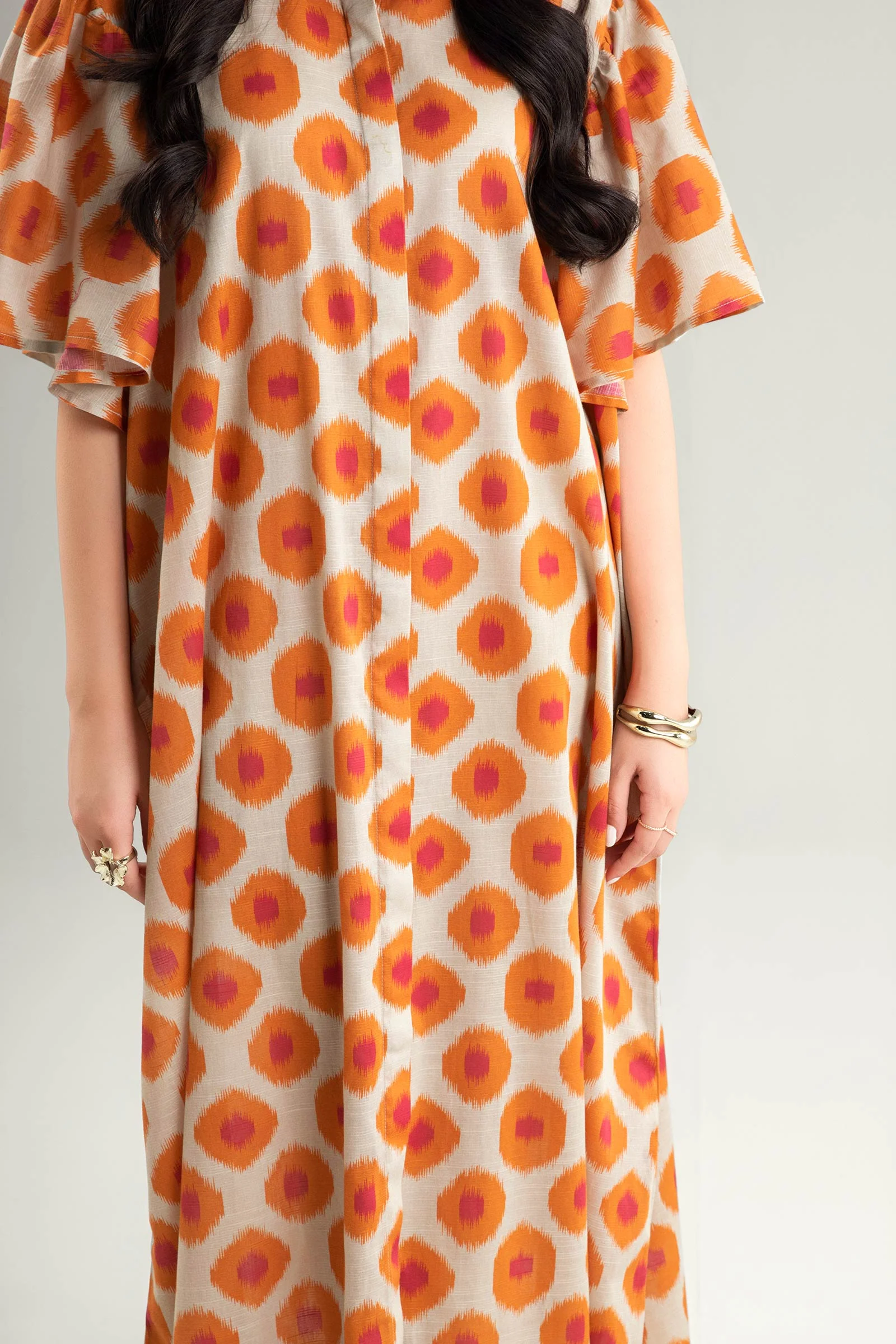 Printed Slub Lawn Tunic - Image 4