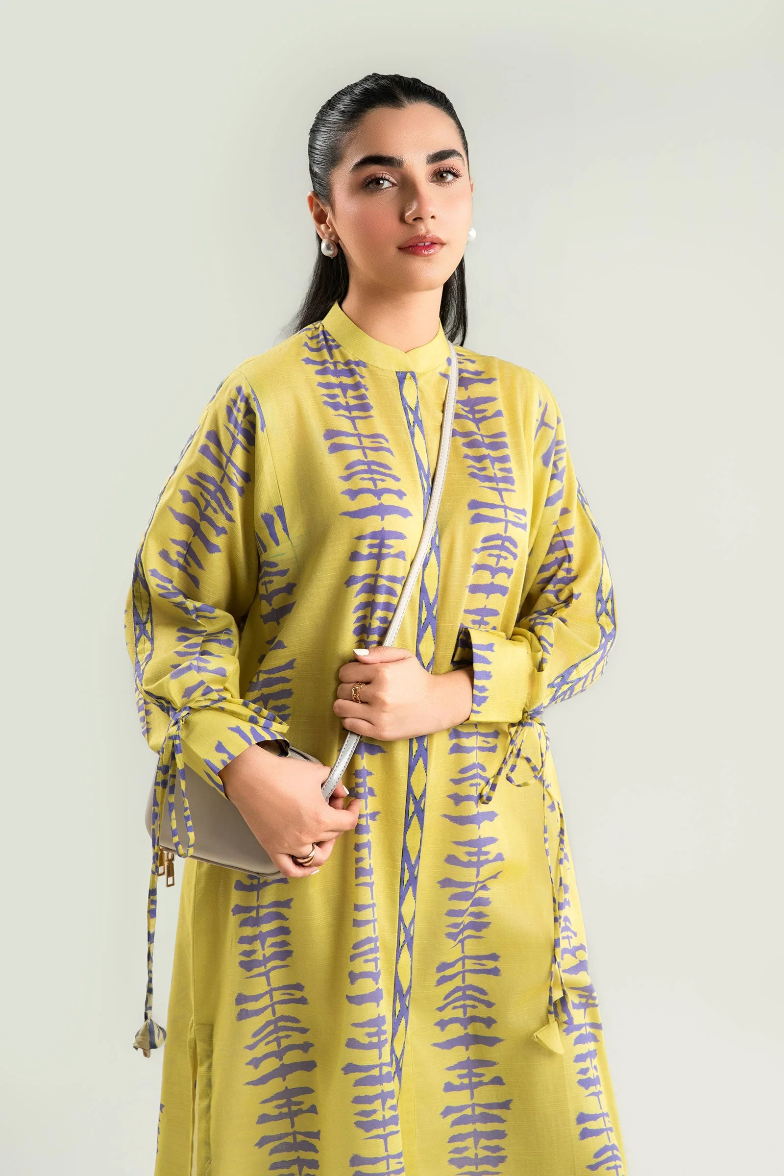 Printed Slub Lawn Tunic - Image 3