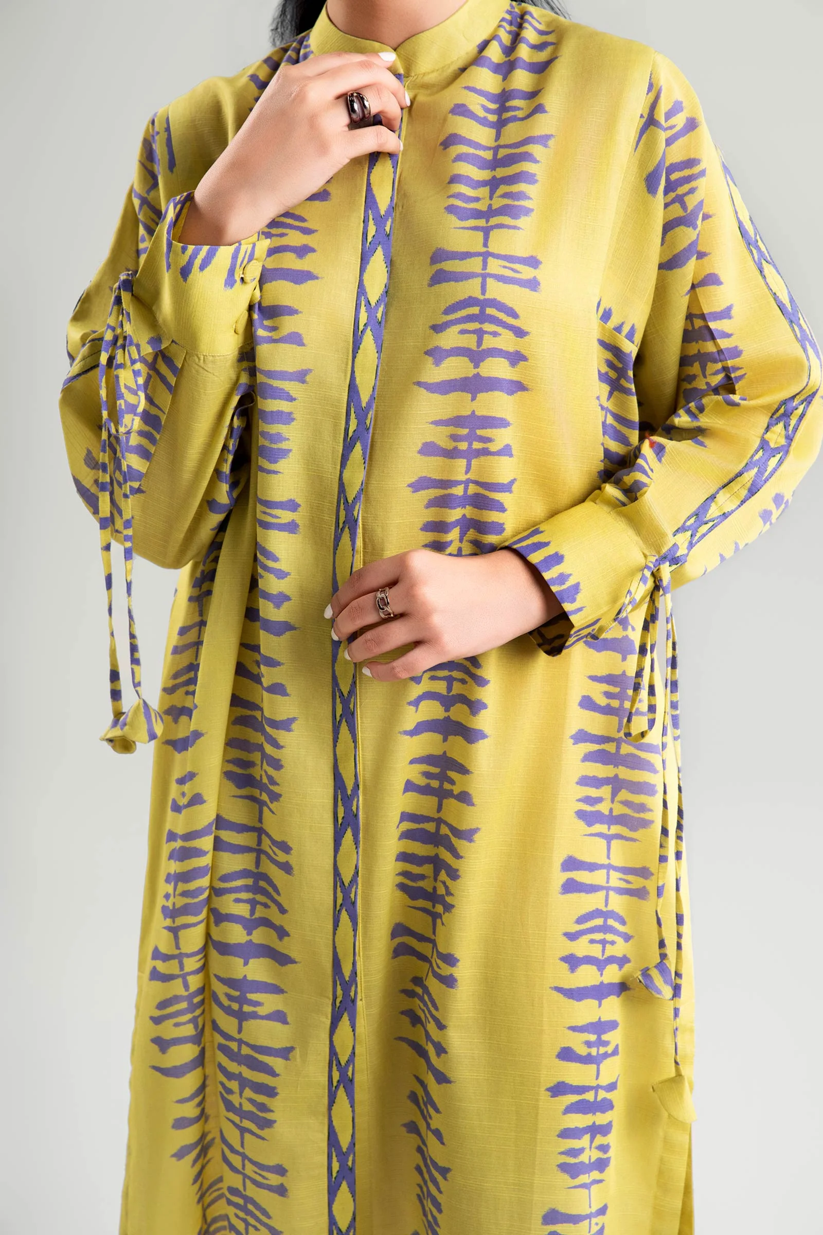 Printed Slub Lawn Tunic - Image 4