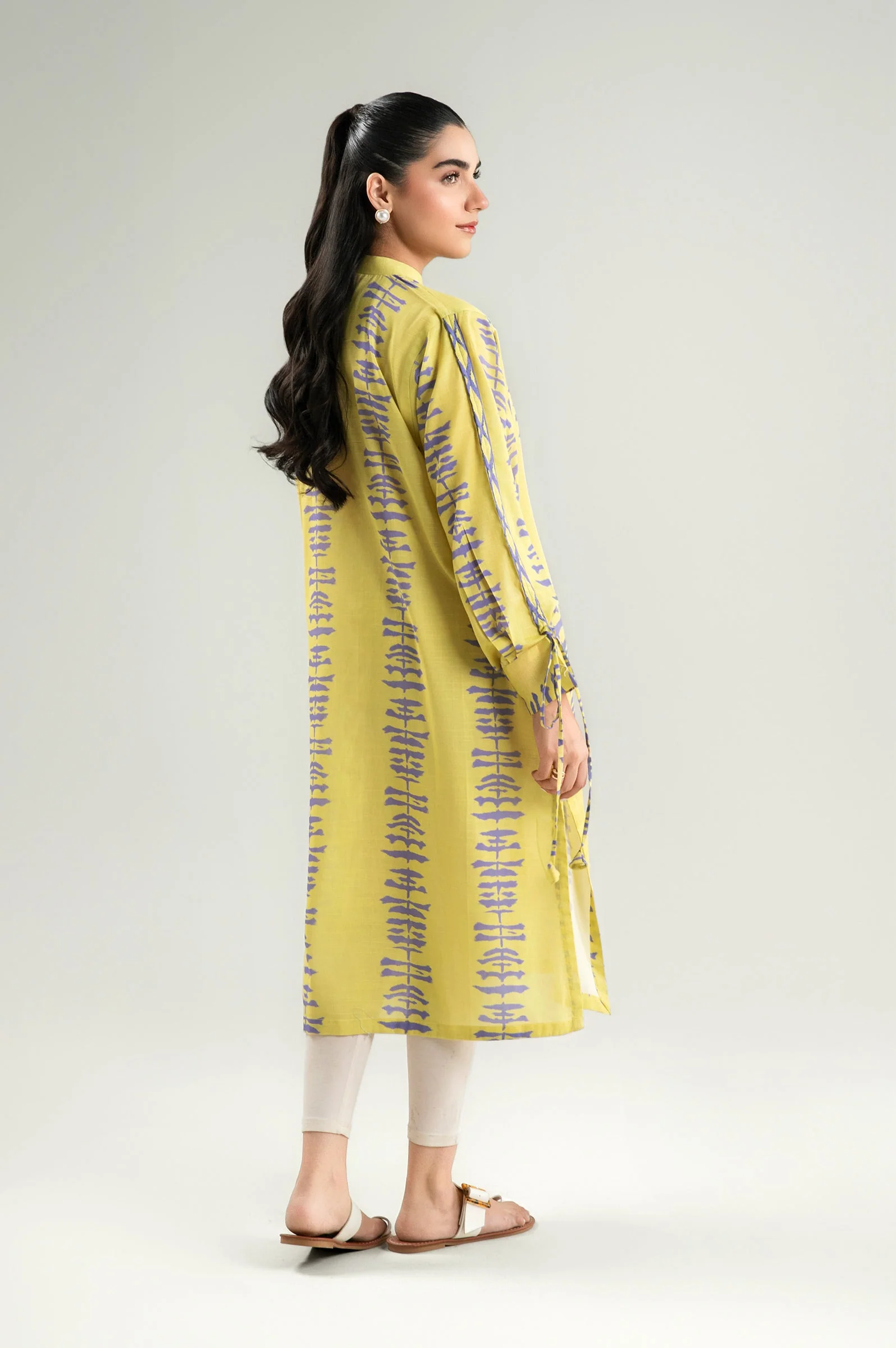 Printed Slub Lawn Tunic - Image 6