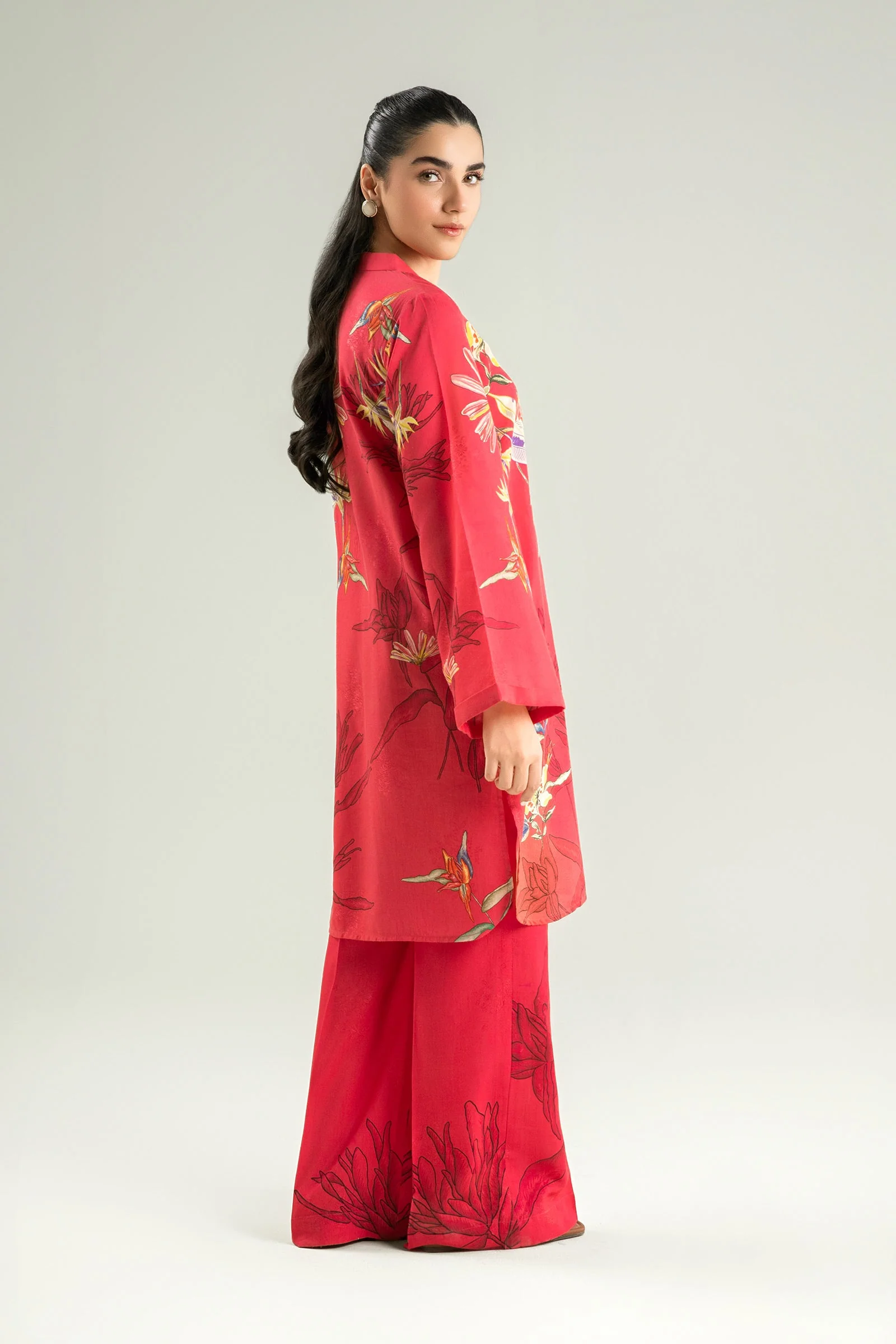 2 Pc Printed Jacquard Viscose Suit - Image 5