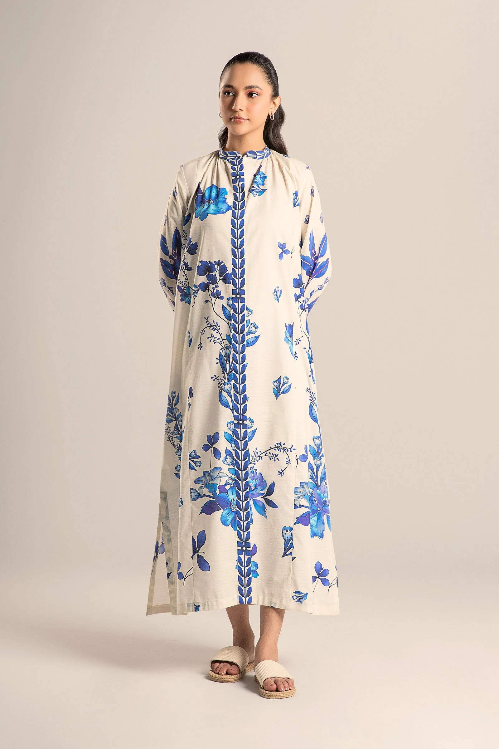 Printed Self Pinstripe Tunic