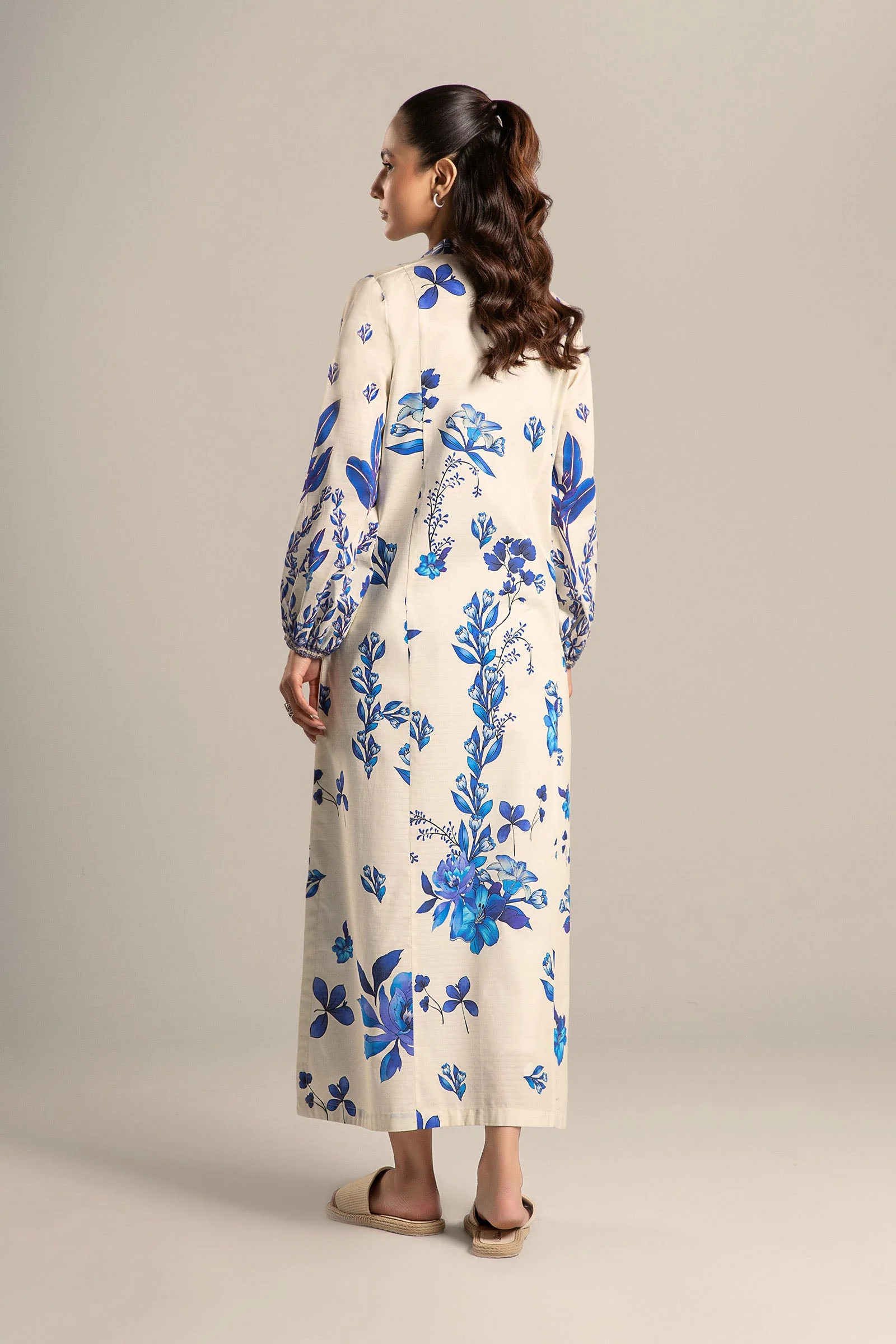 Printed Self Pinstripe Tunic - Image 6