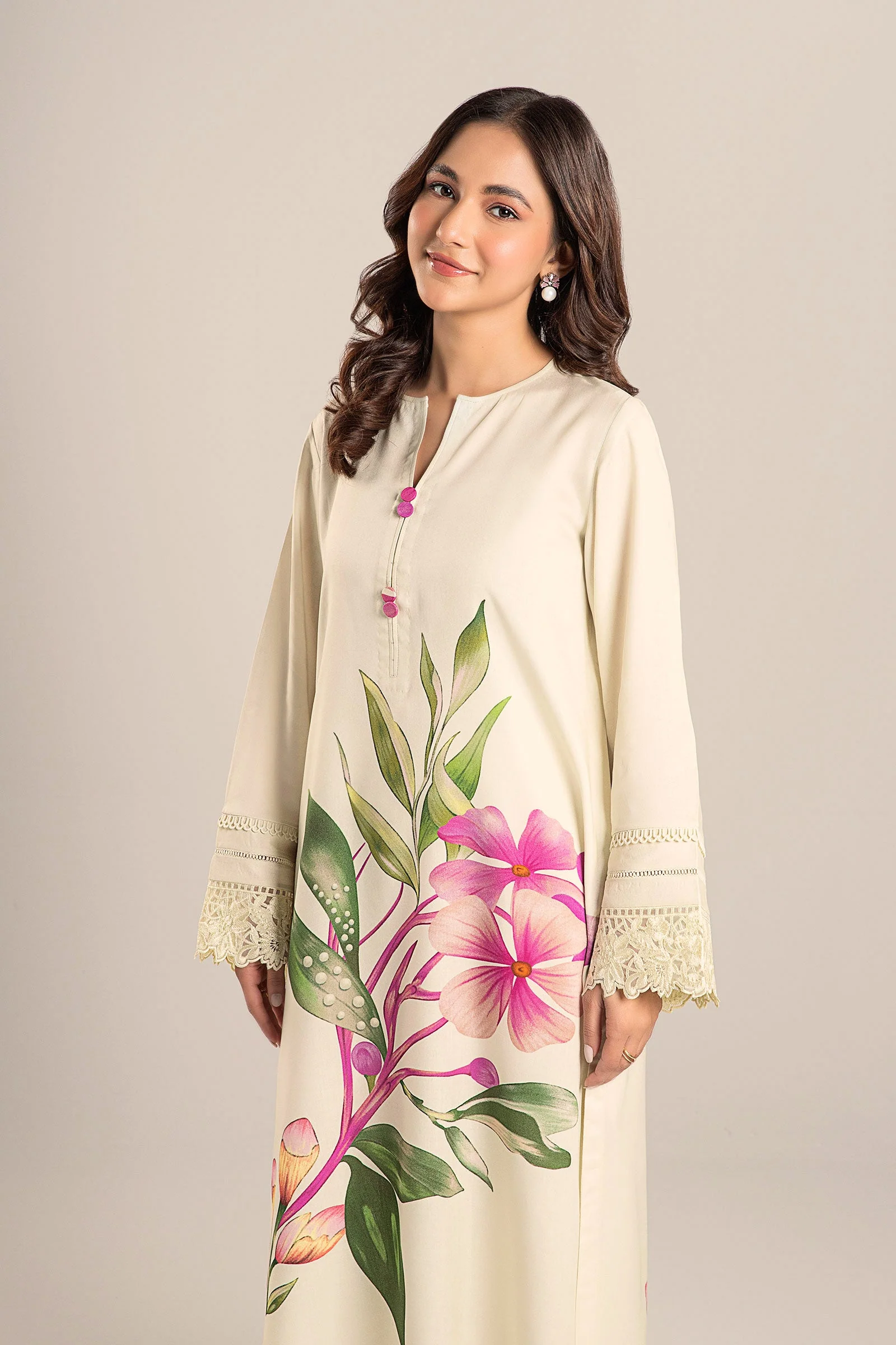 Printed Arabic Lawn Shirt