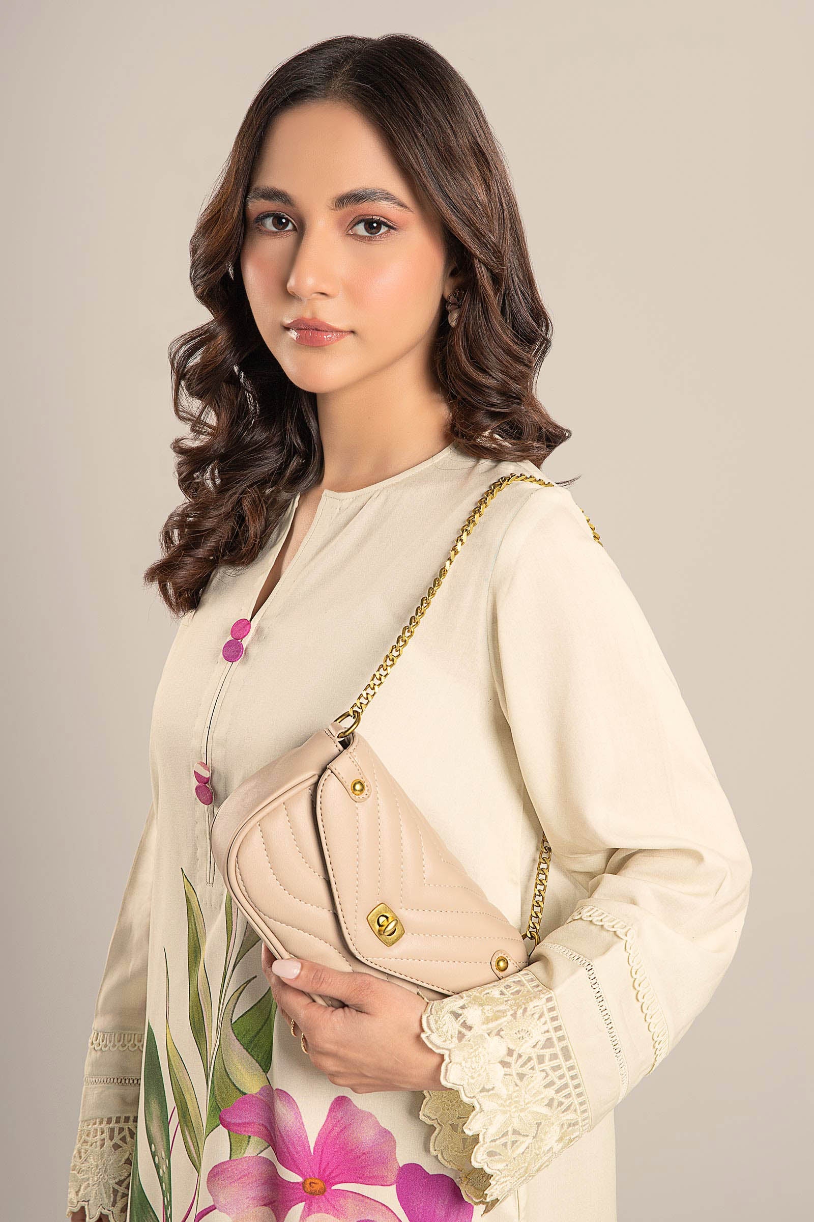 Printed Arabic Lawn Shirt - Image 4
