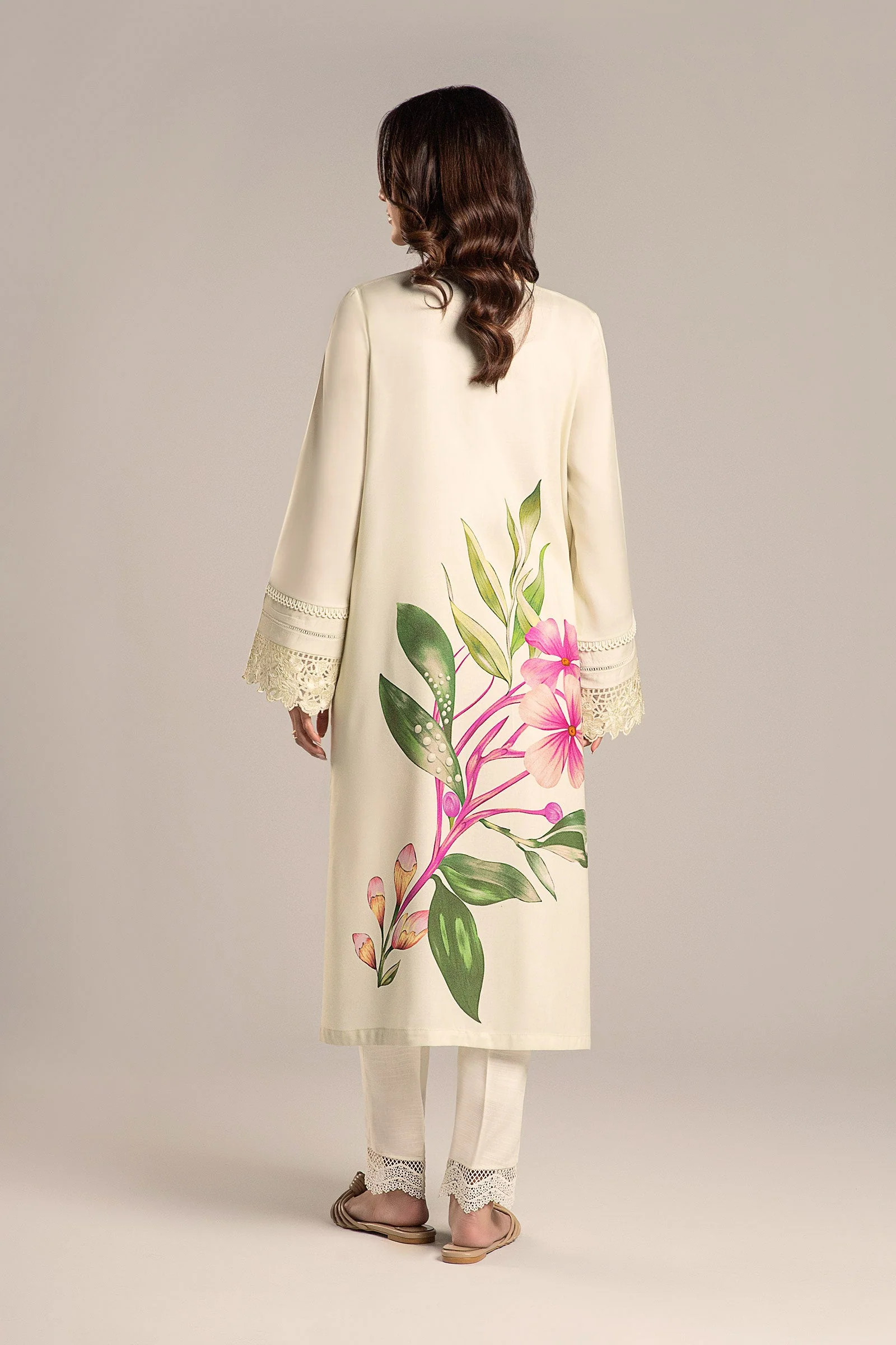 Printed Arabic Lawn Shirt - Image 6
