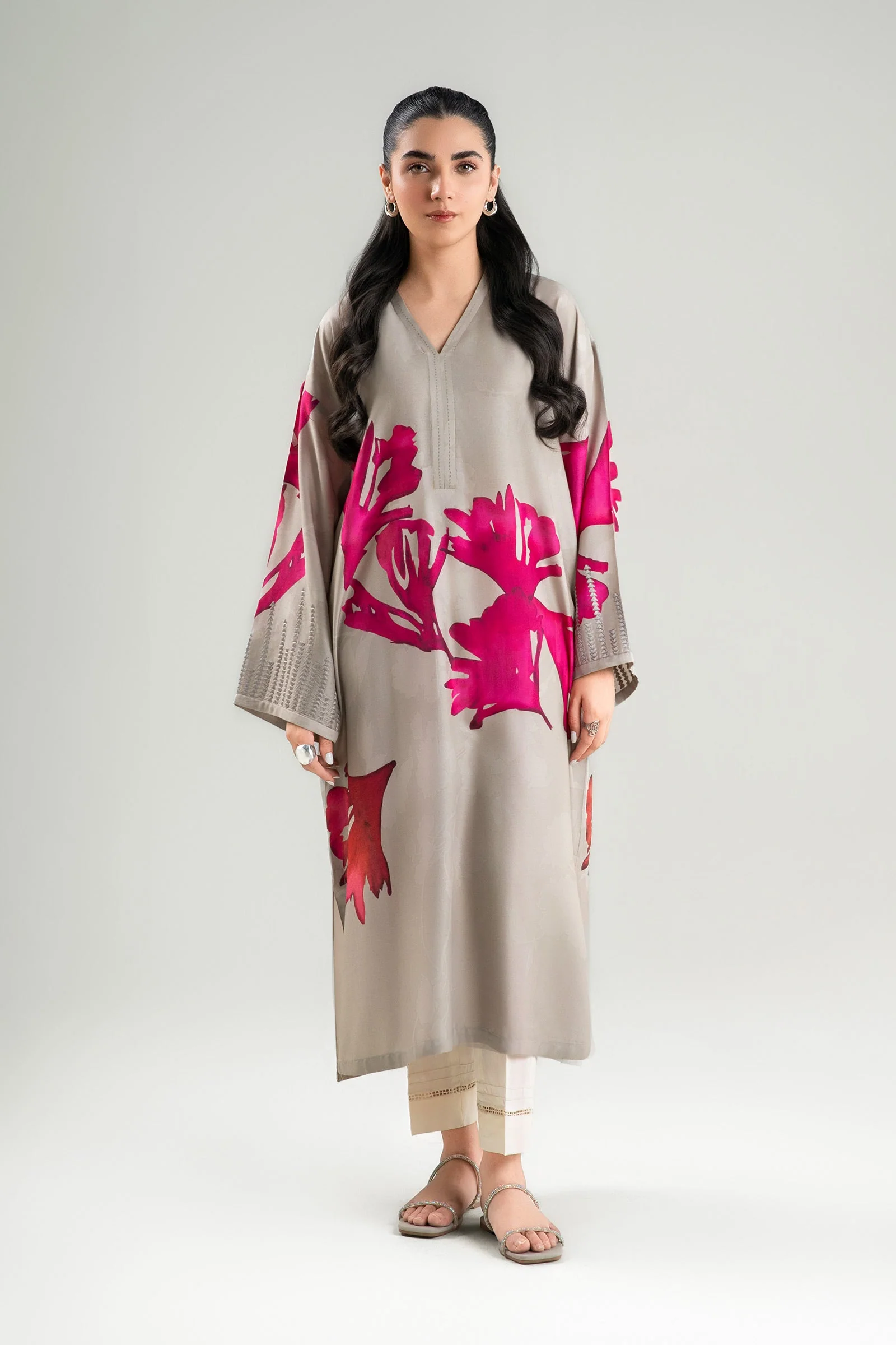 Printed Arabic Lawn Shirt