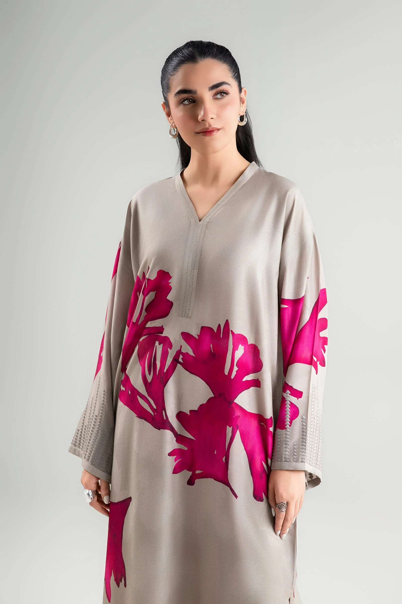 Printed Arabic Lawn Shirt - Image 2