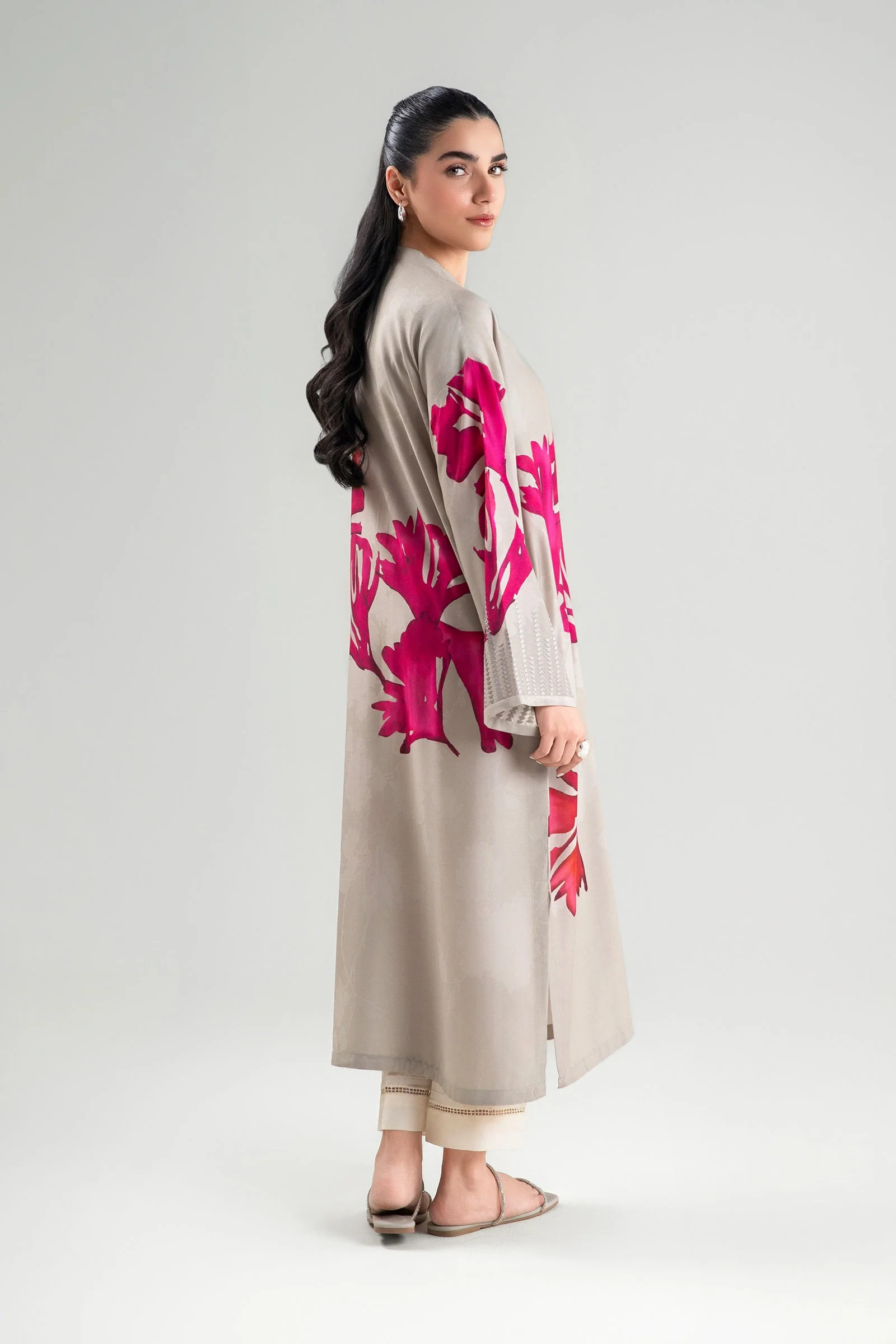 Printed Arabic Lawn Shirt - Image 6