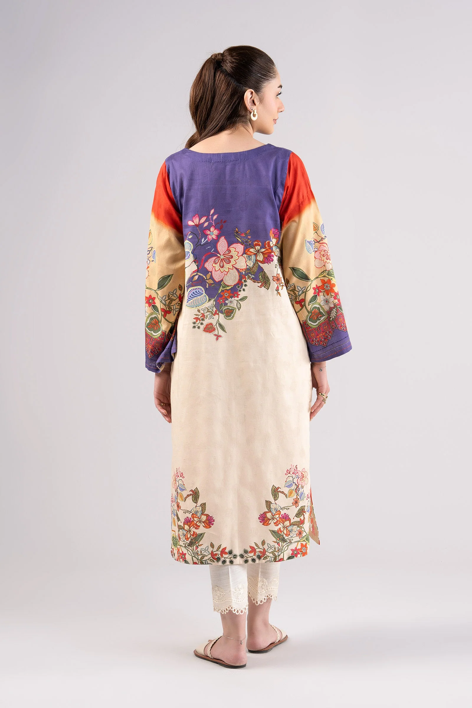 Printed Textured Cotton Shirt - Image 6