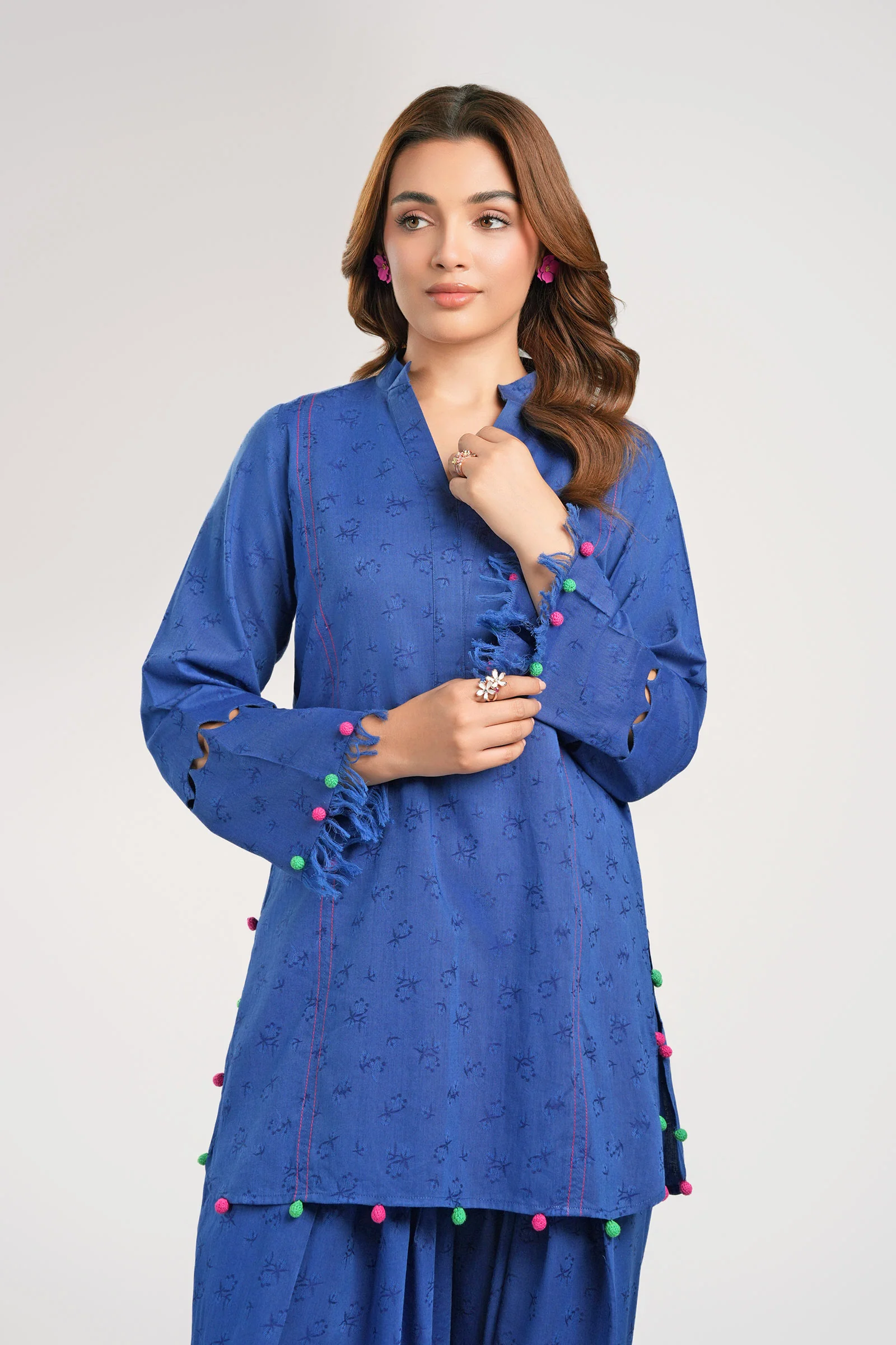 2 Pc Dyed Jacquard Viscose Suit - Image 7