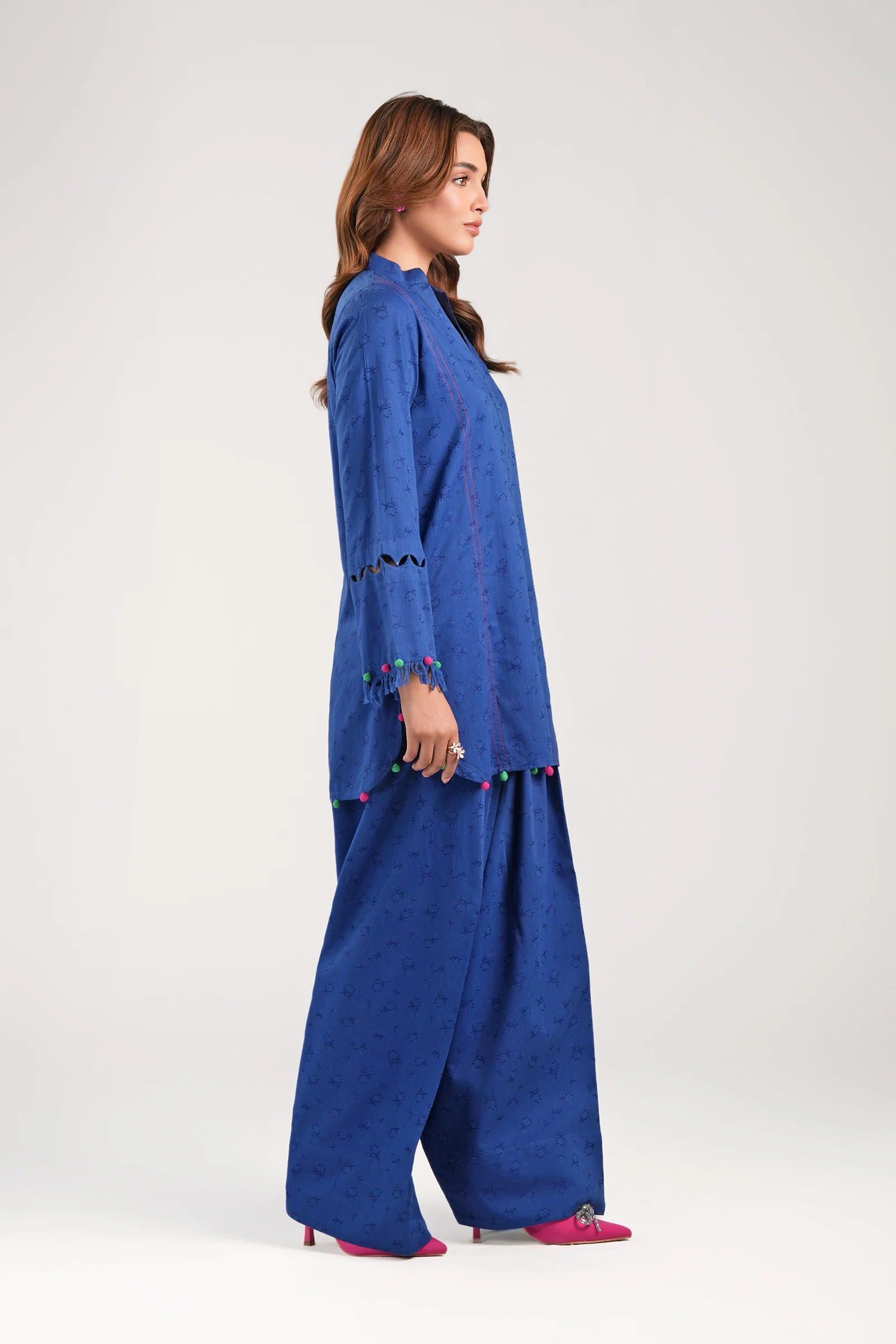 2 Pc Dyed Jacquard Viscose Suit - Image 9