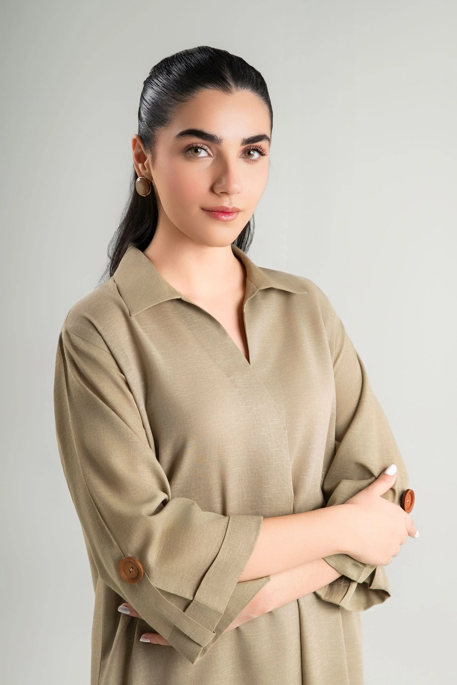 2 Pc Dyed Karandi Suit