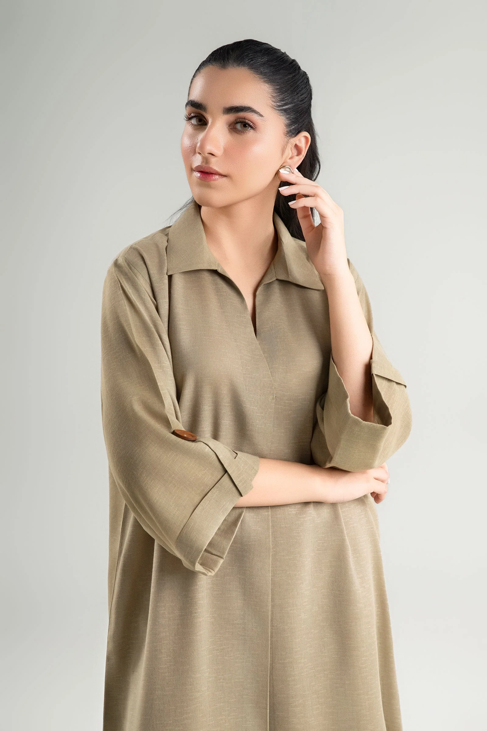 2 Pc Dyed Karandi Suit - Image 3
