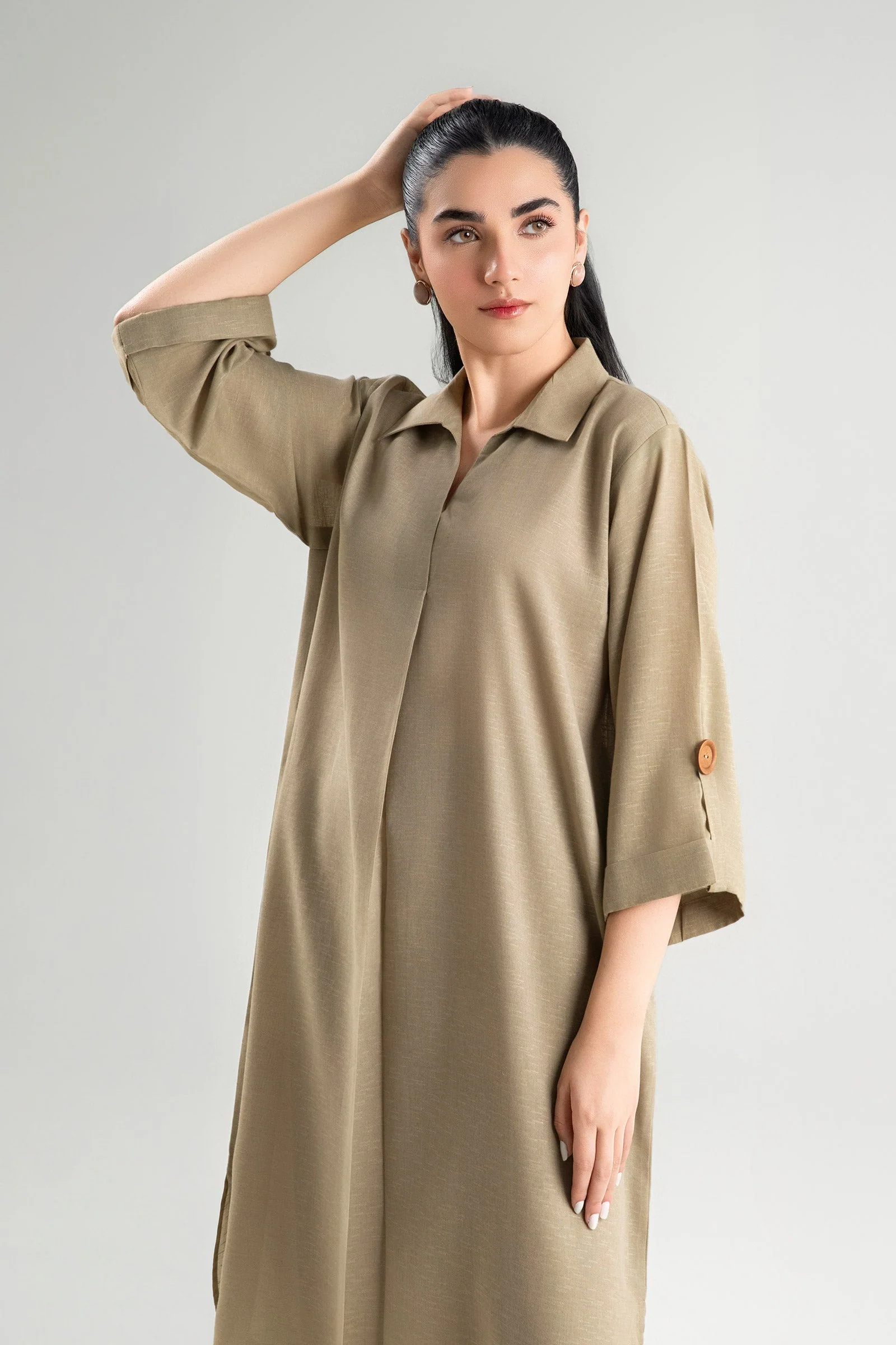 2 Pc Dyed Karandi Suit - Image 5