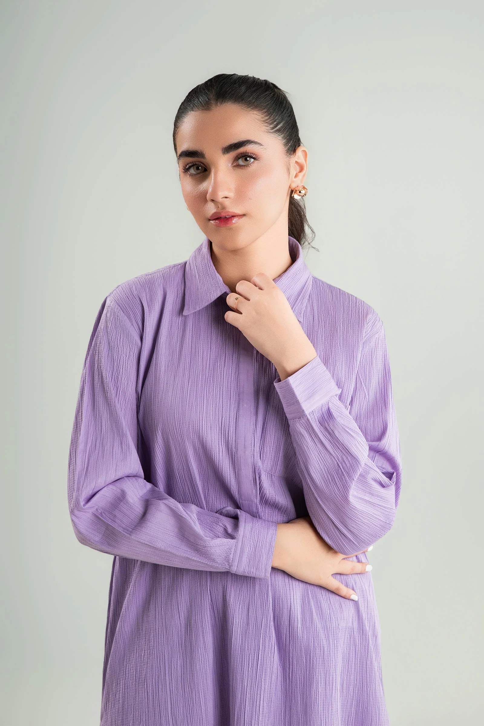 2 Pc Dyed Seersucker Suit - Image 3
