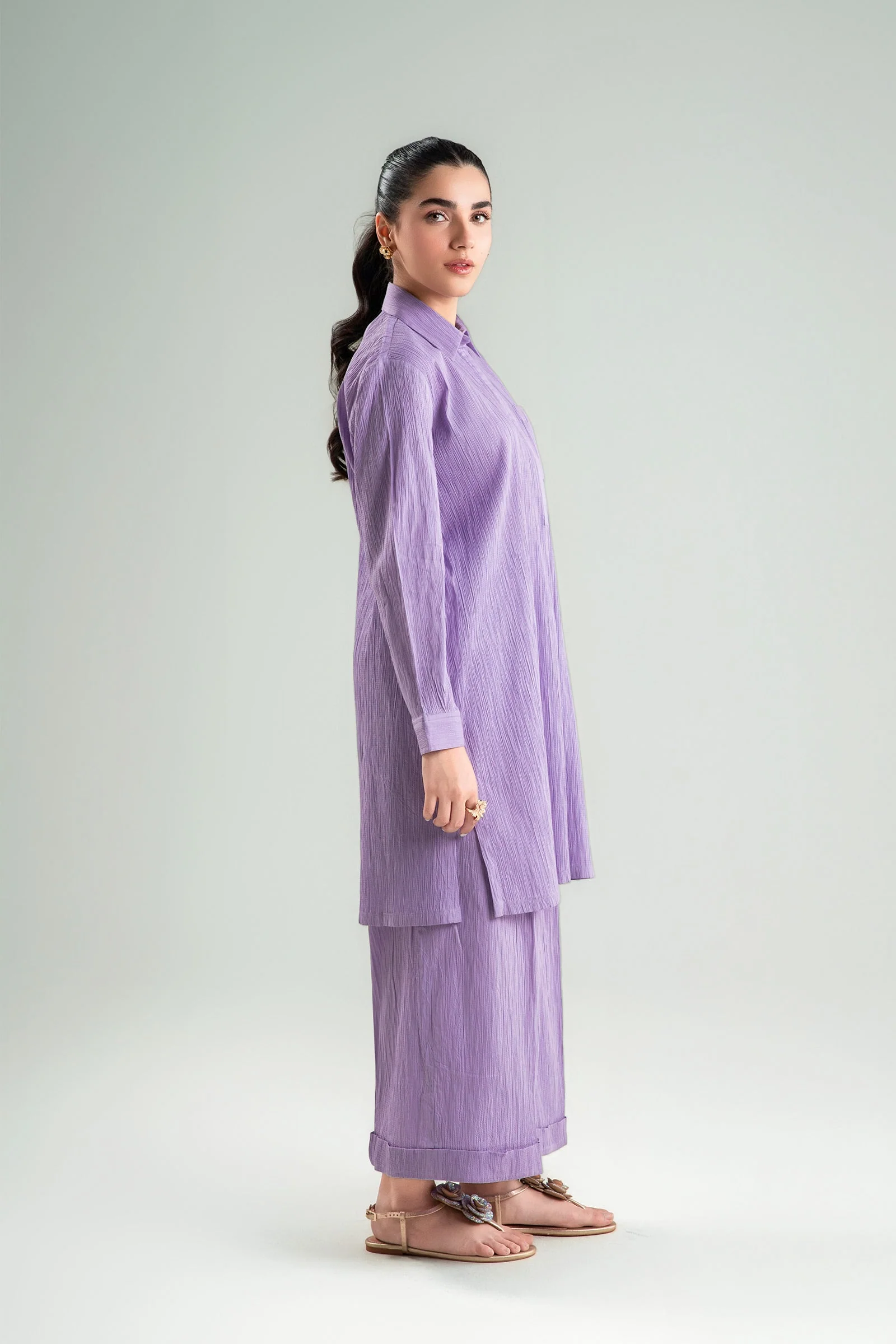 2 Pc Dyed Seersucker Suit - Image 5